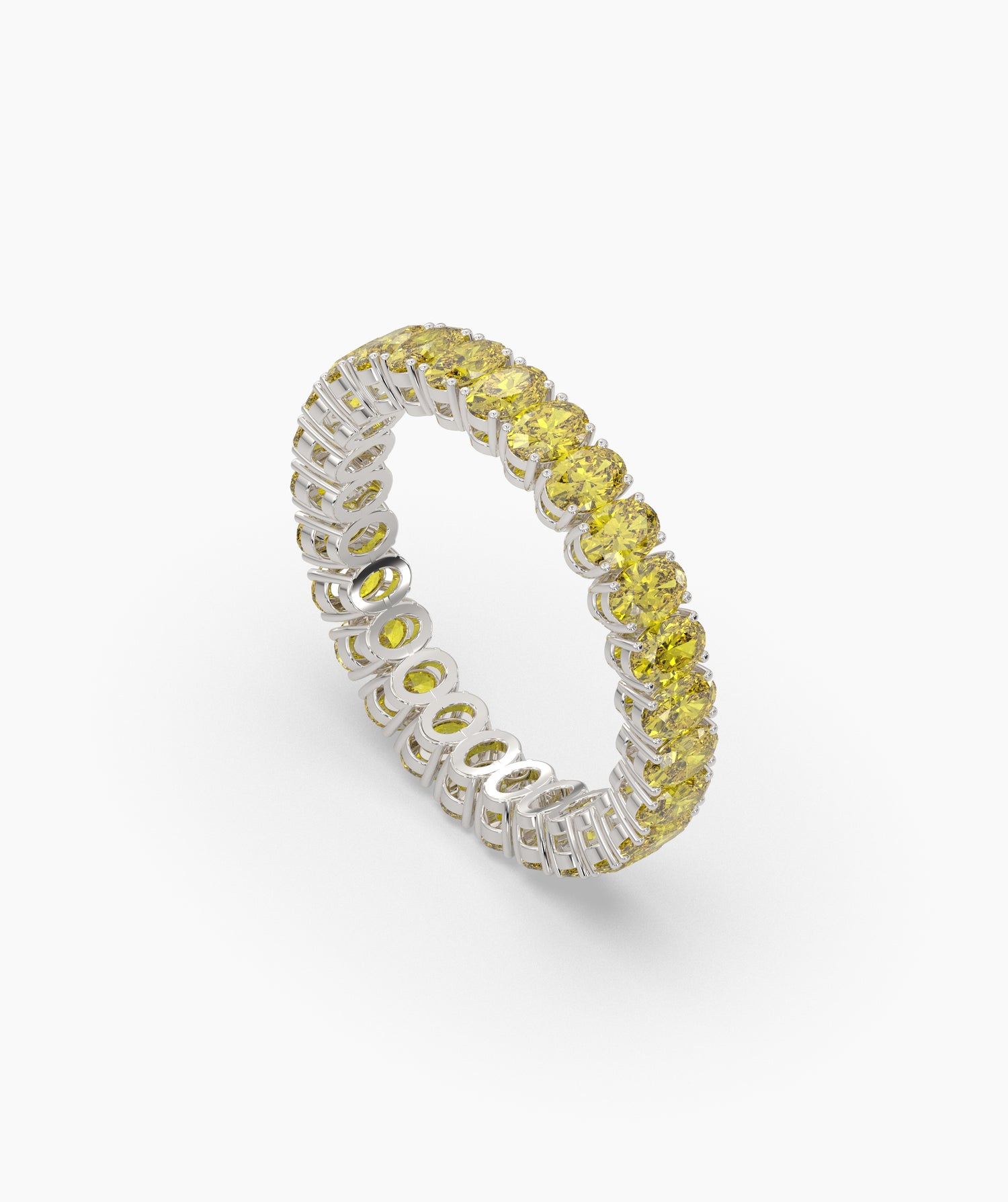 Nina Yellow Oval Eternity Ring