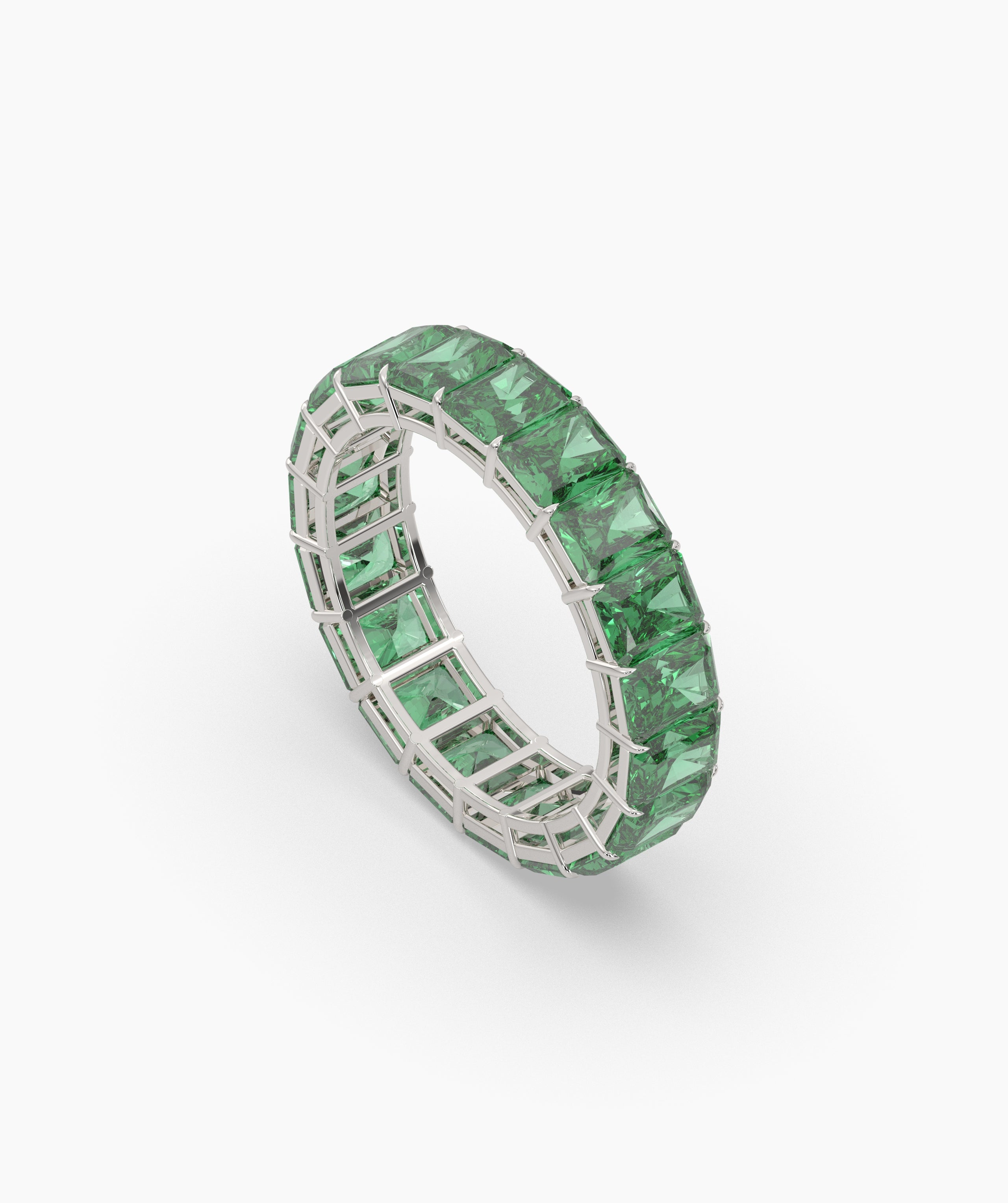 Amira Green Emerald Eternity Ring