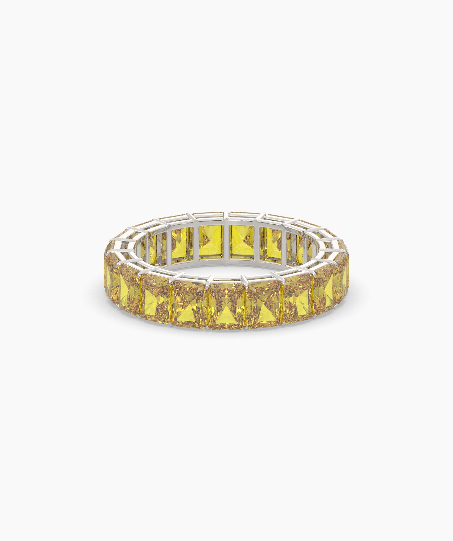 Selene Yellow Emerald Eternity Ring