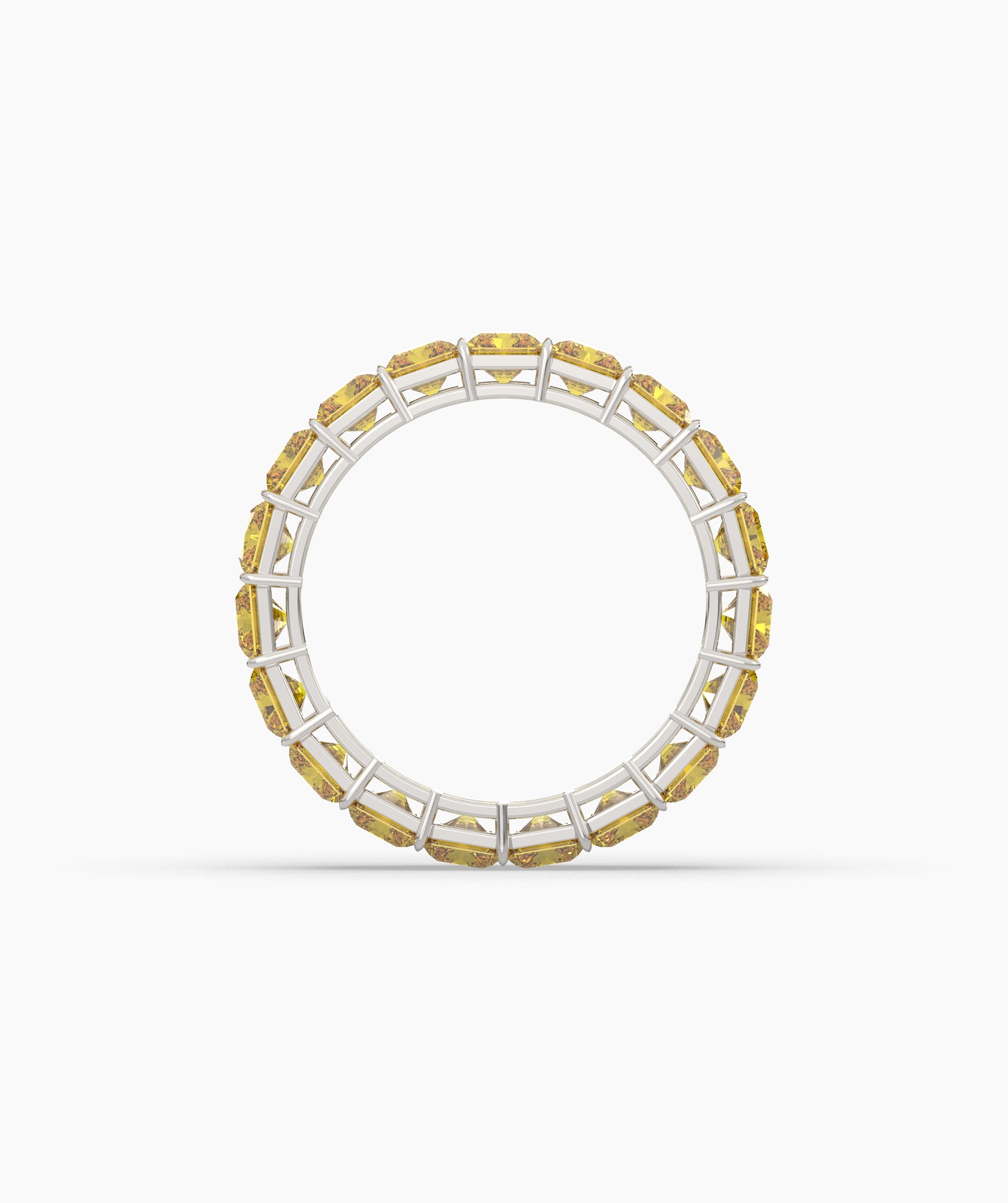 Selene Yellow Emerald Eternity Ring