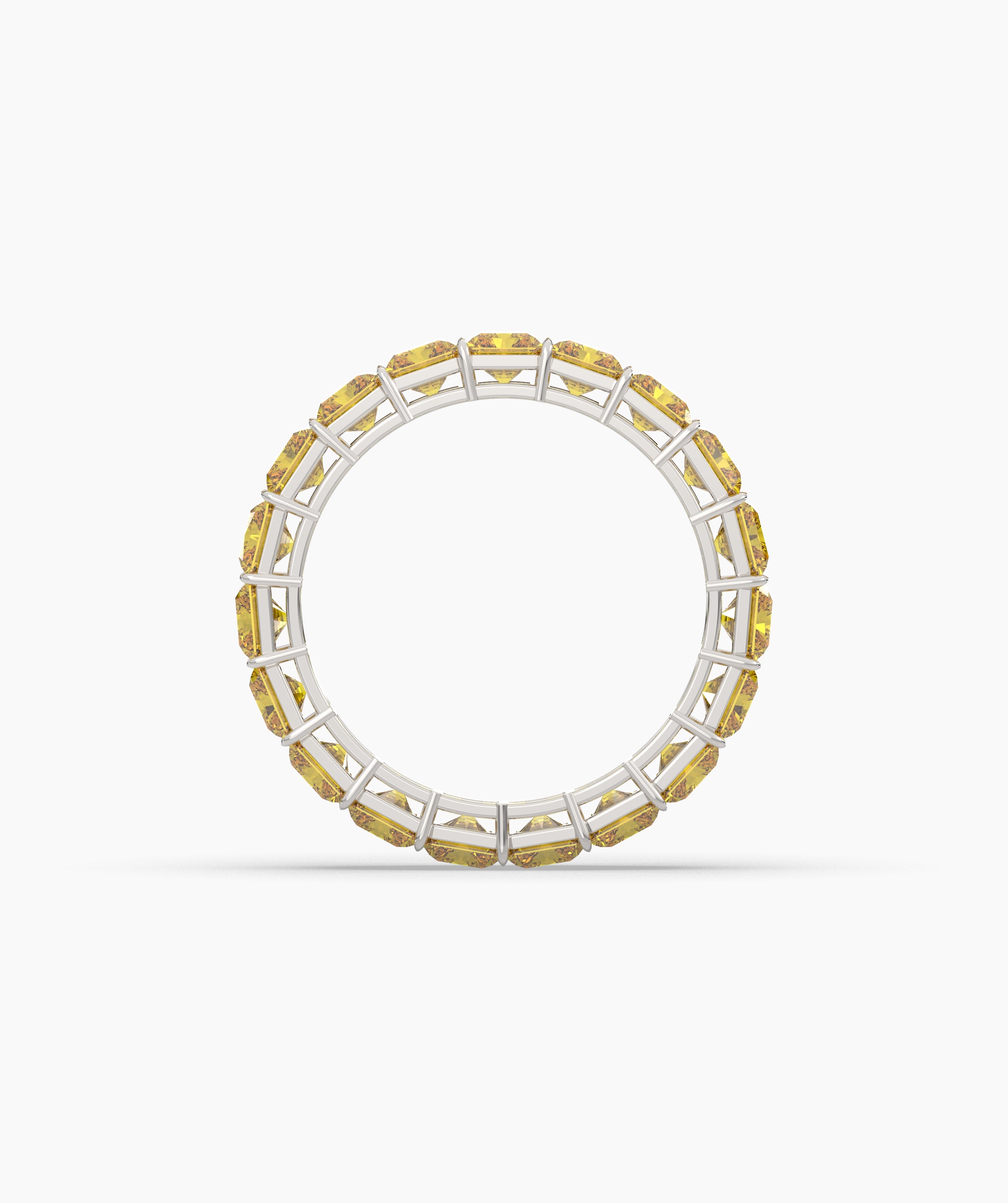 Selene Yellow Emerald Eternity Ring