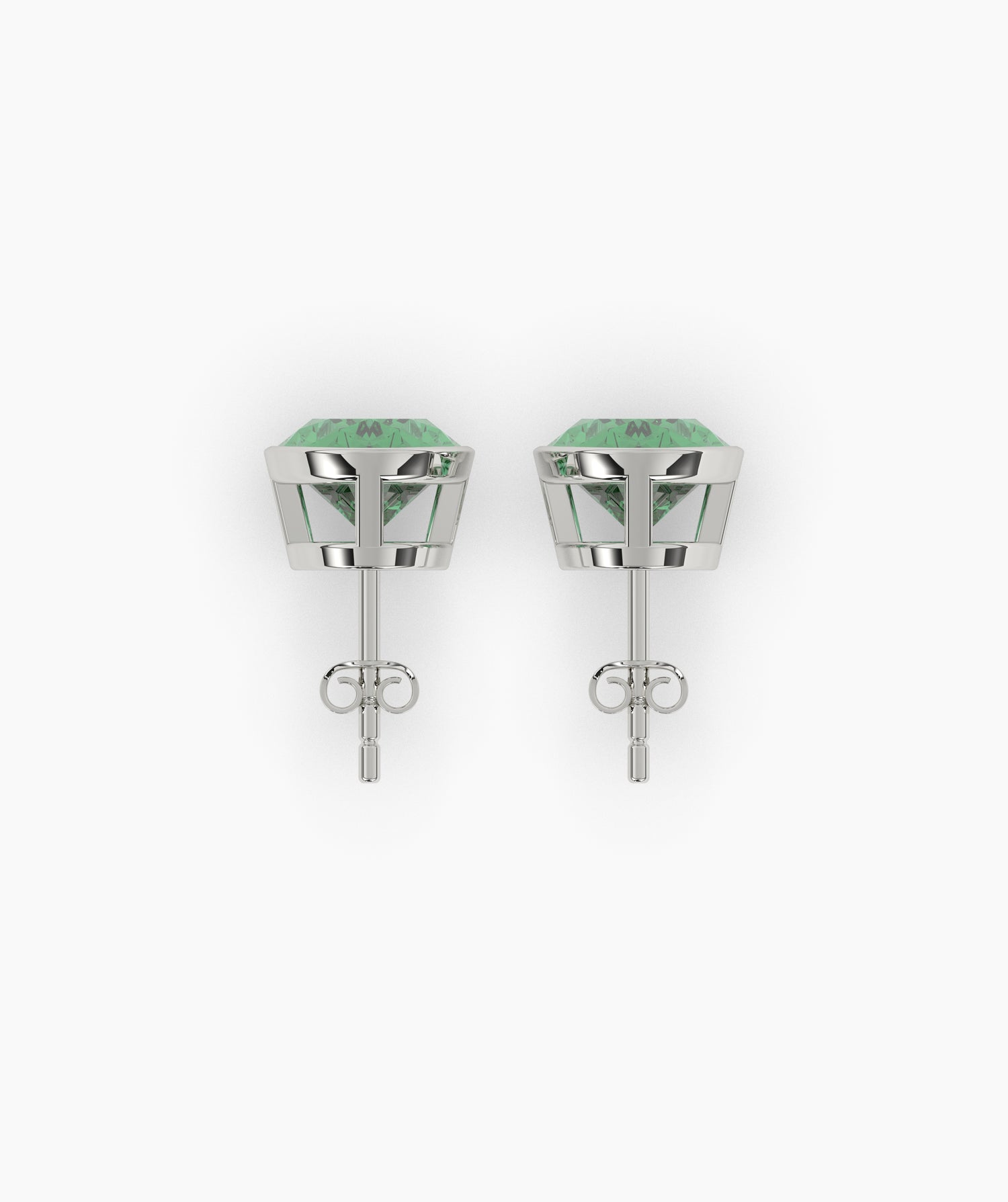 Talia Green Oval Stud Earring