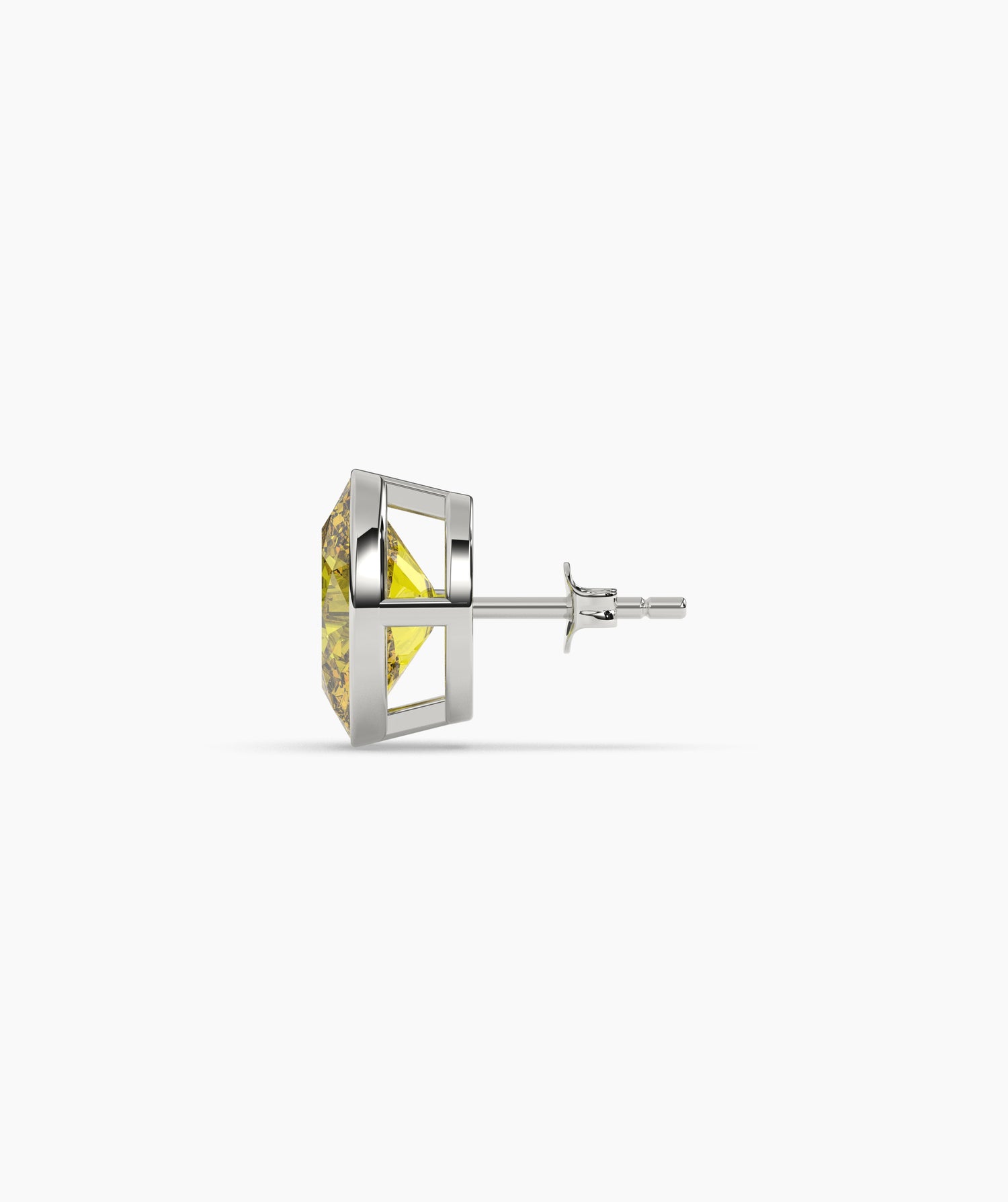 Mina Yellow Oval Stud Earring