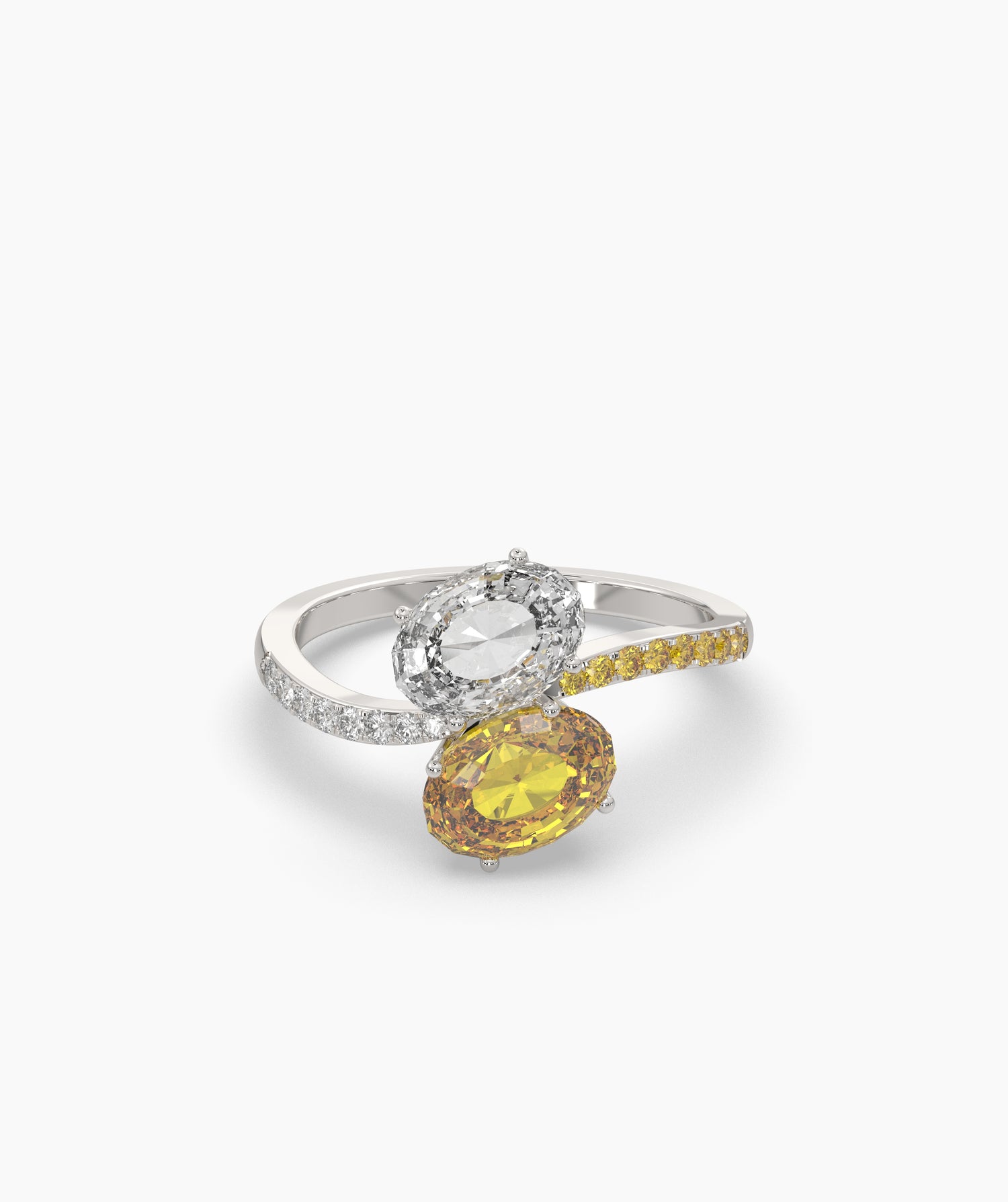 Elina Oval Halo Ring (TOI ET MOI)