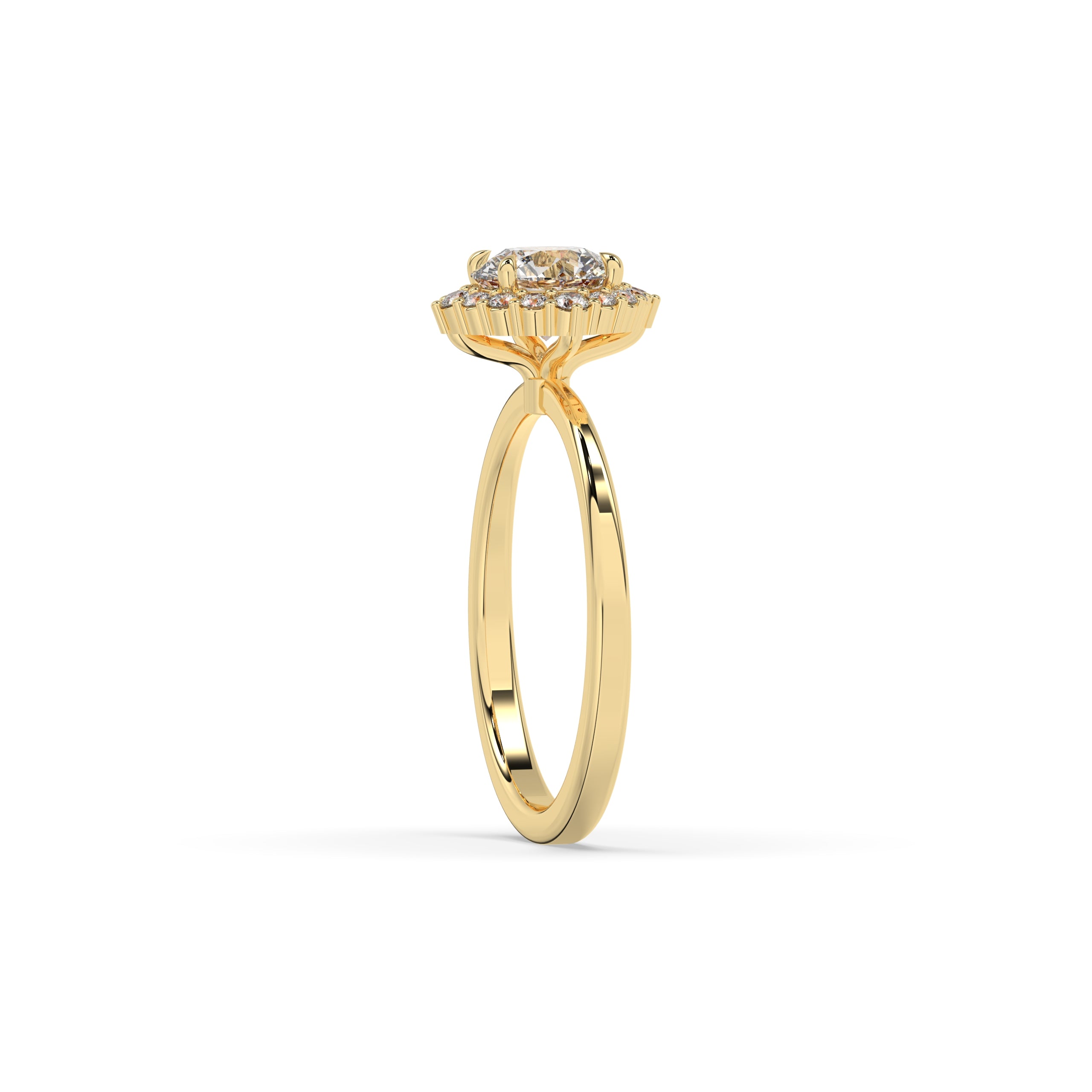 Serina Runder Halo Ring