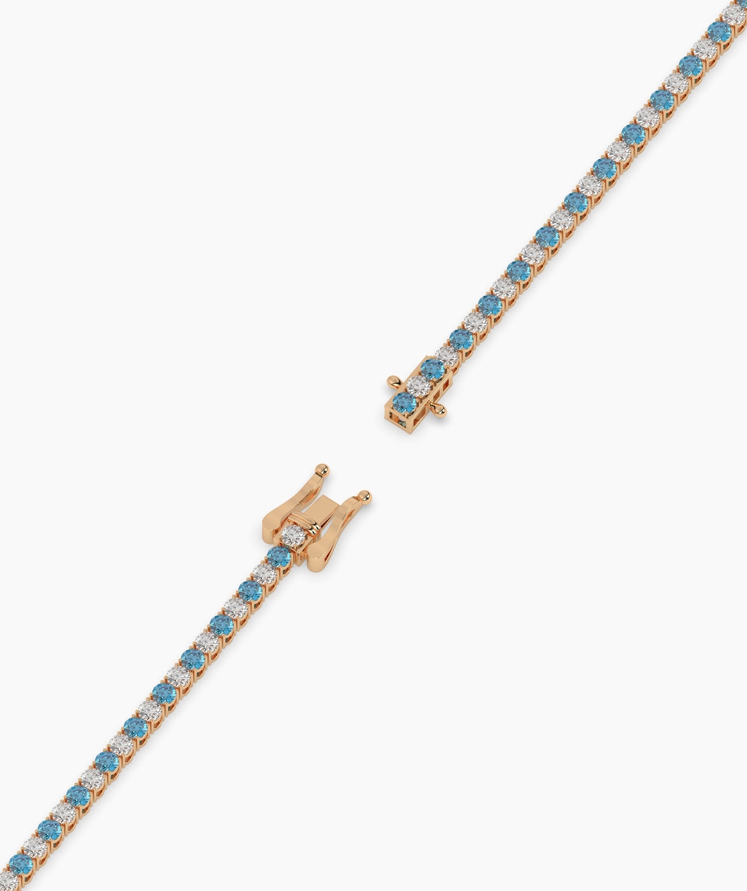 Isola Round Duo Colour Tennis Bracelet
