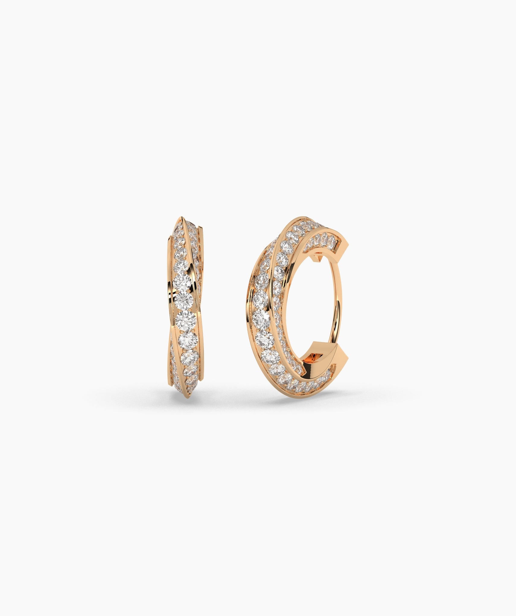 Melody Round Hoop Earring