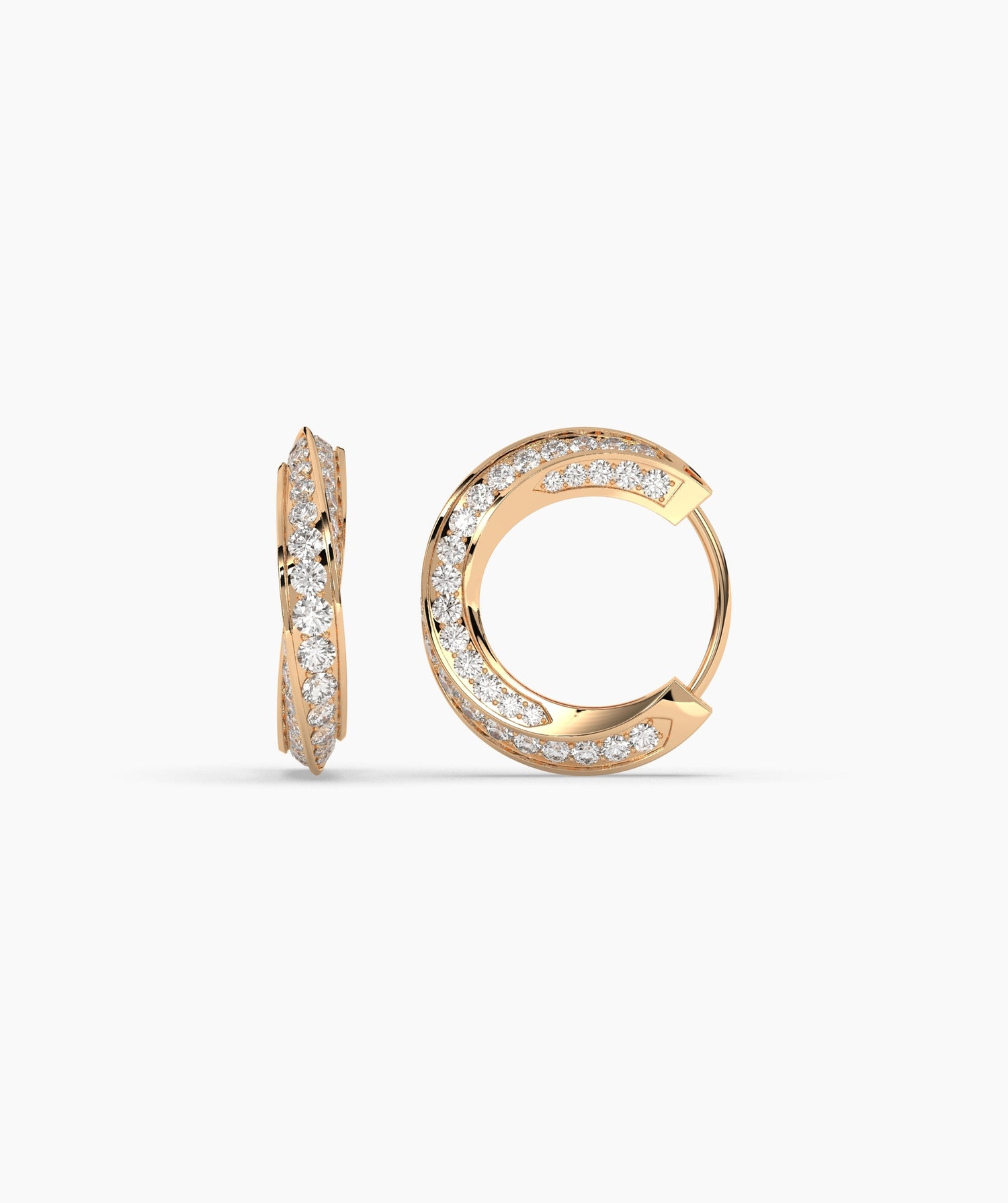 Melody Round Hoop Earring