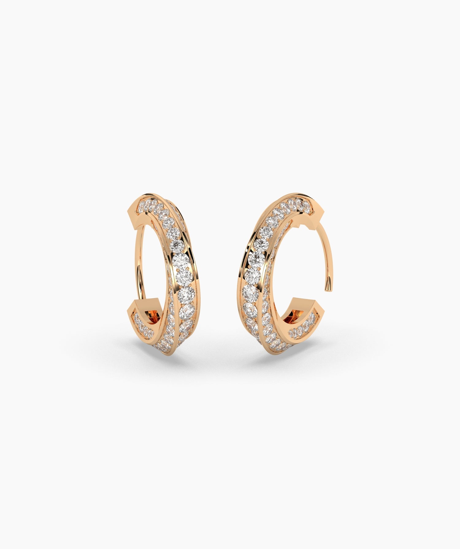 Melody Round Hoop Earring
