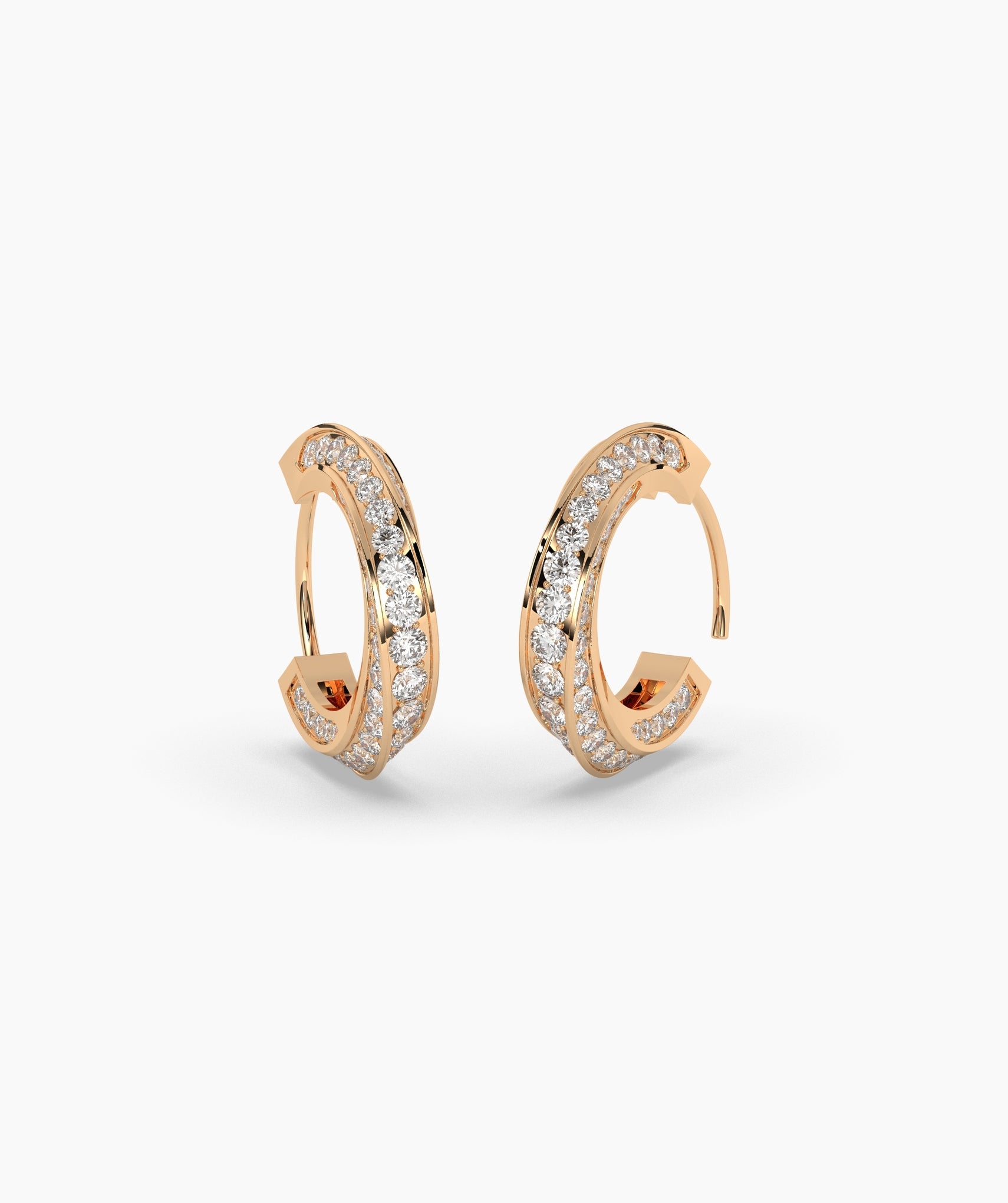 Melody Round Hoop Earring