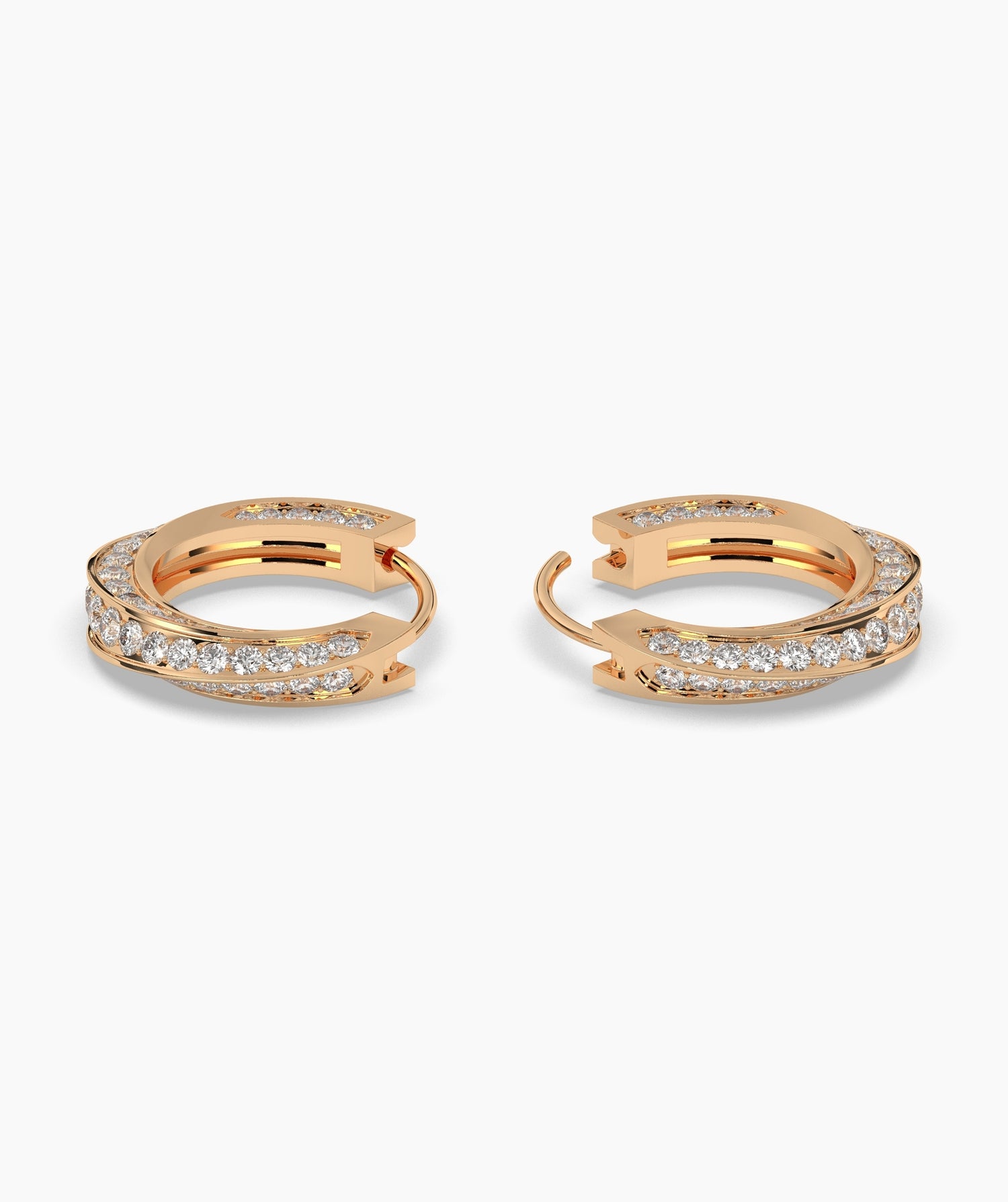 Melody Round Hoop Earring