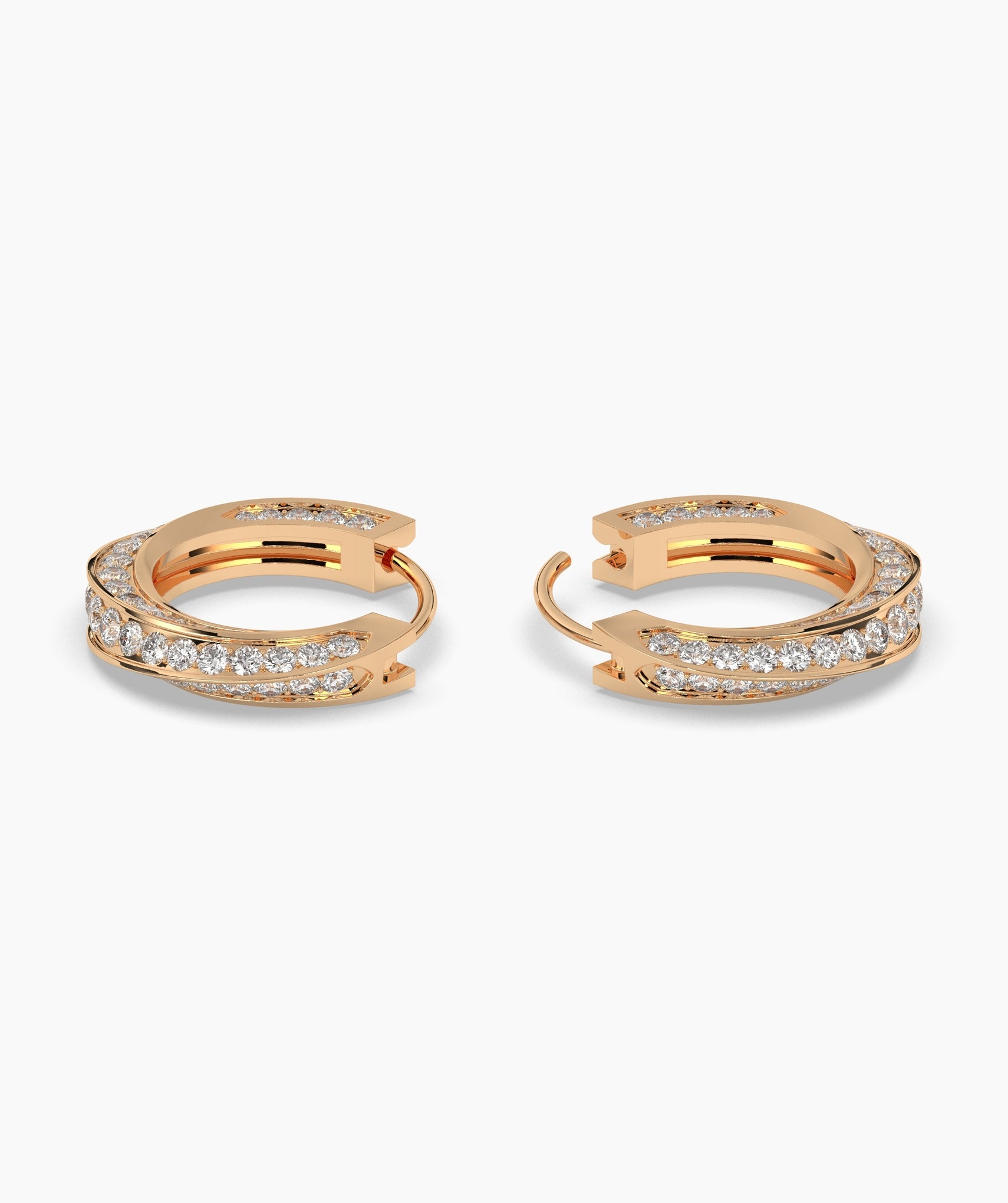Melody Round Hoop Earring