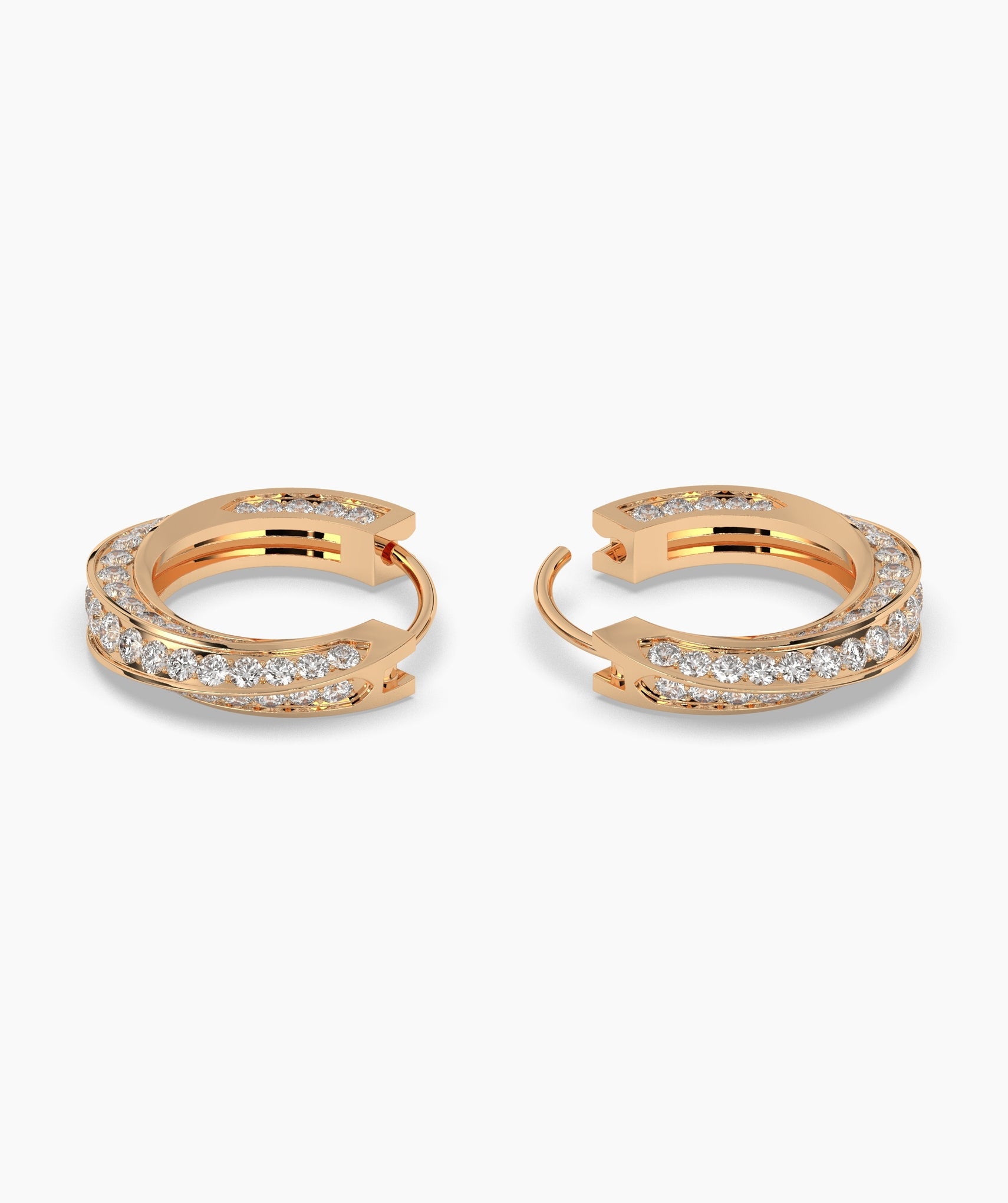 Melody Round Hoop Earring