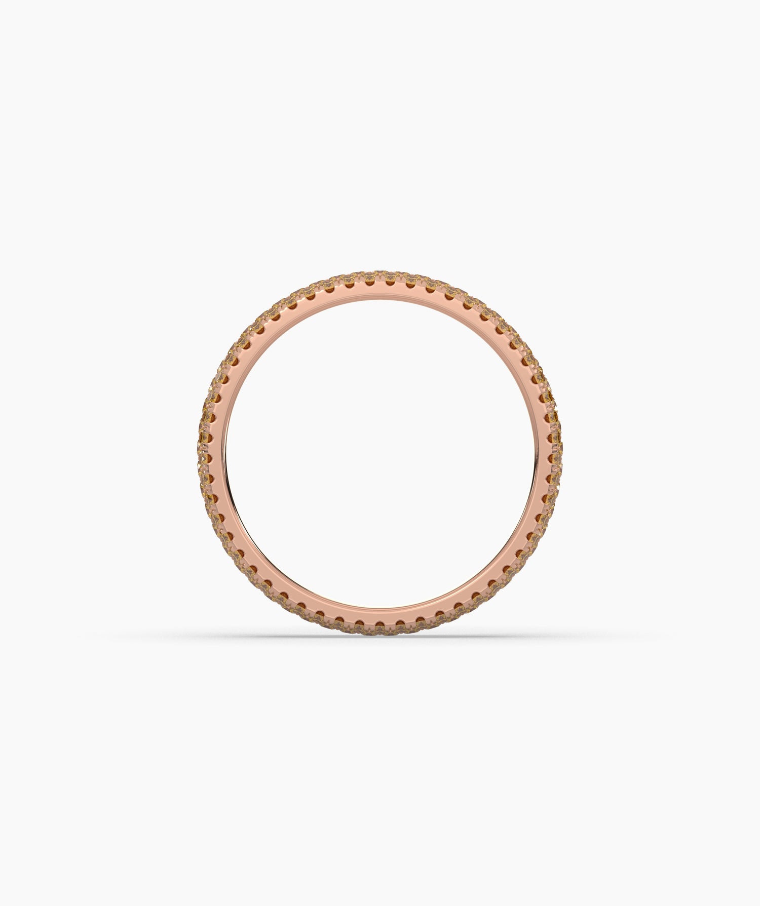Ariane Yellow Round Eternity Ring