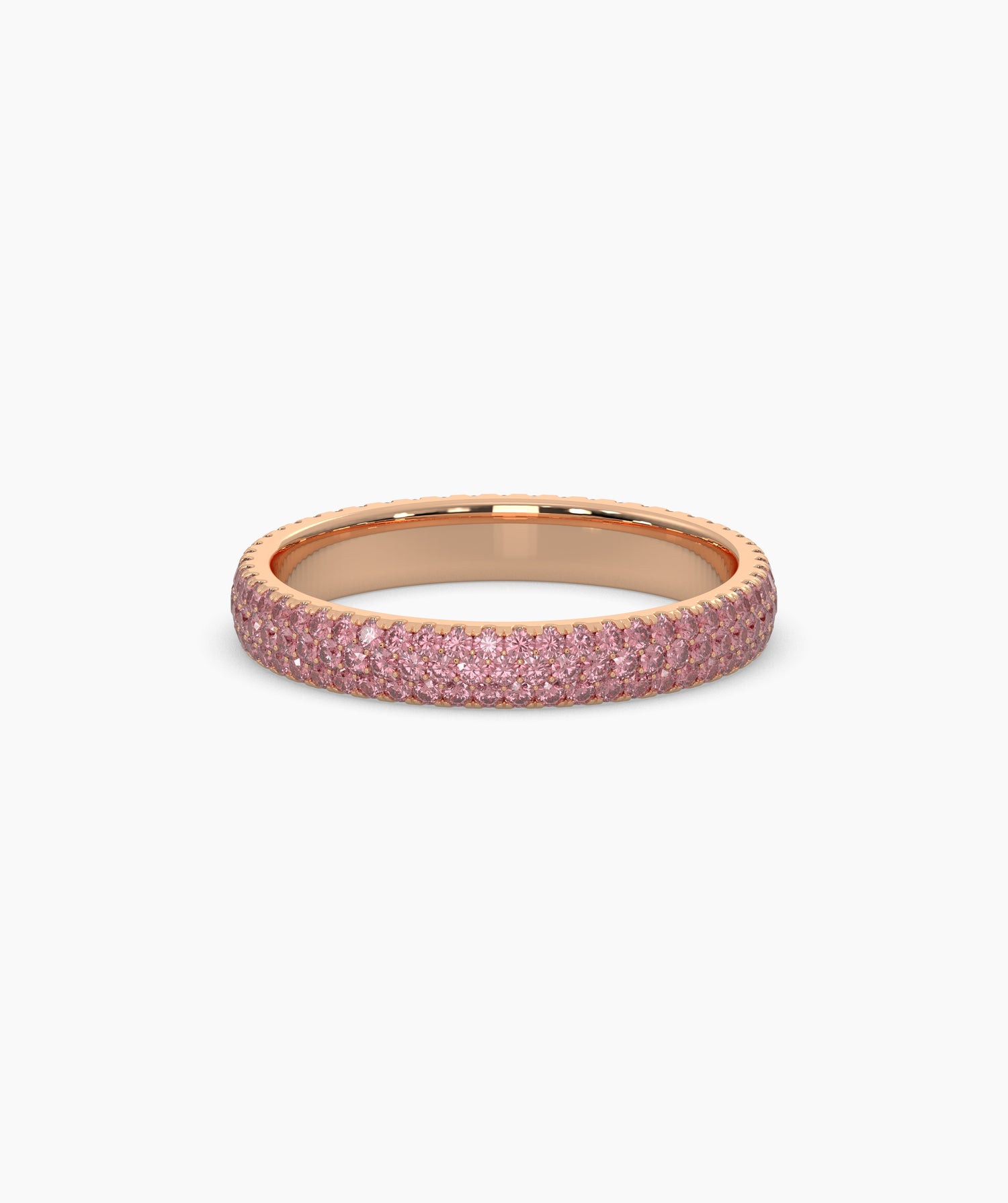 Felia Pink Round Eternity Ring