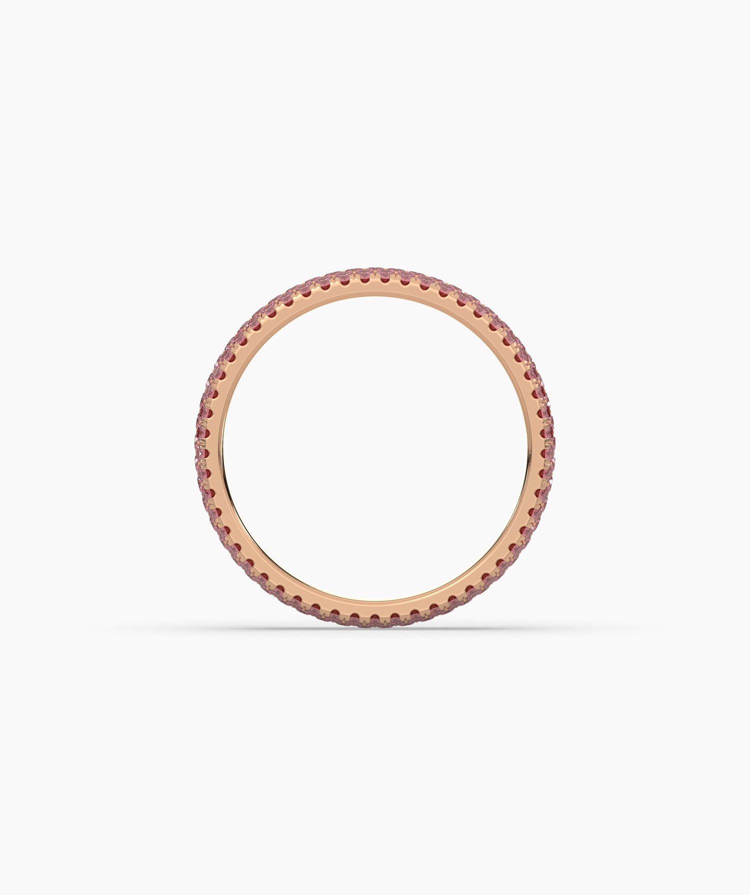 Felia Pink Round Eternity Ring