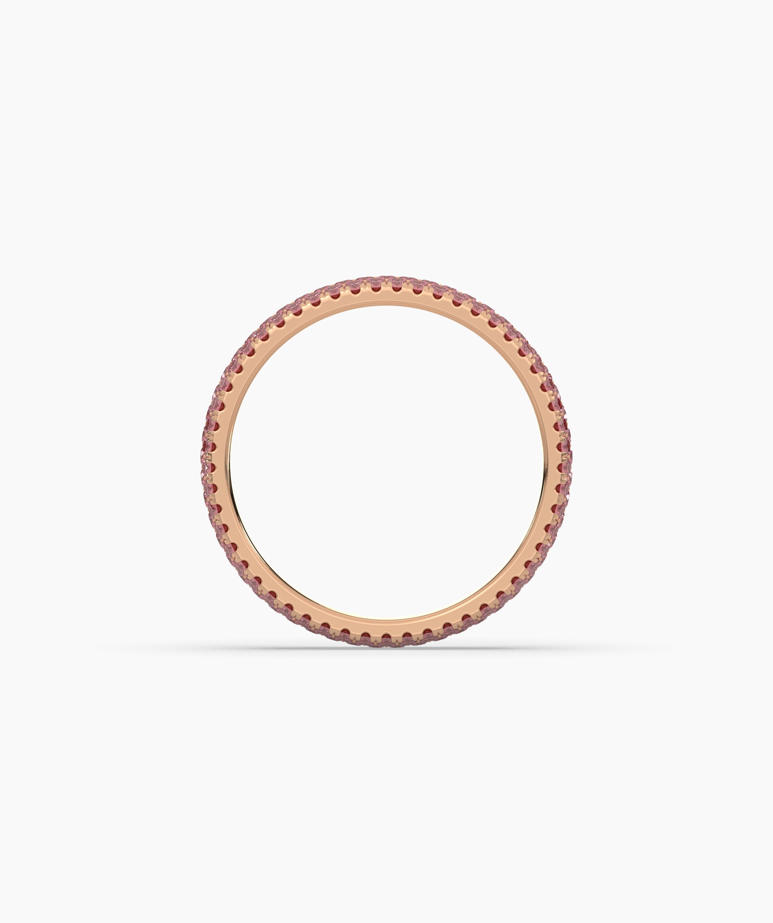 Felia Pink Round Eternity Ring