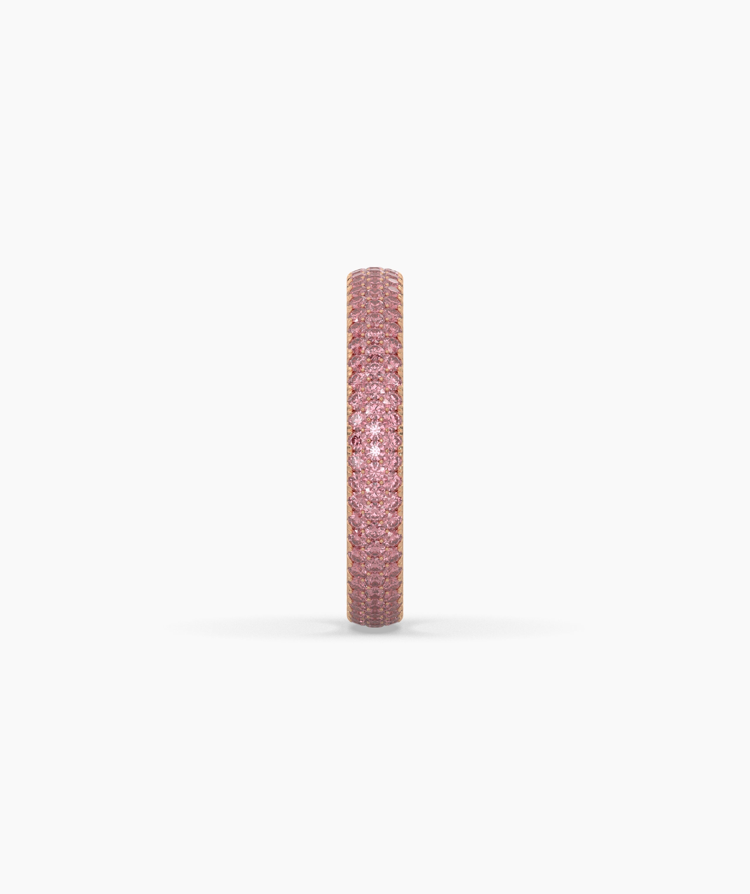 Felia Pink Round Eternity Ring
