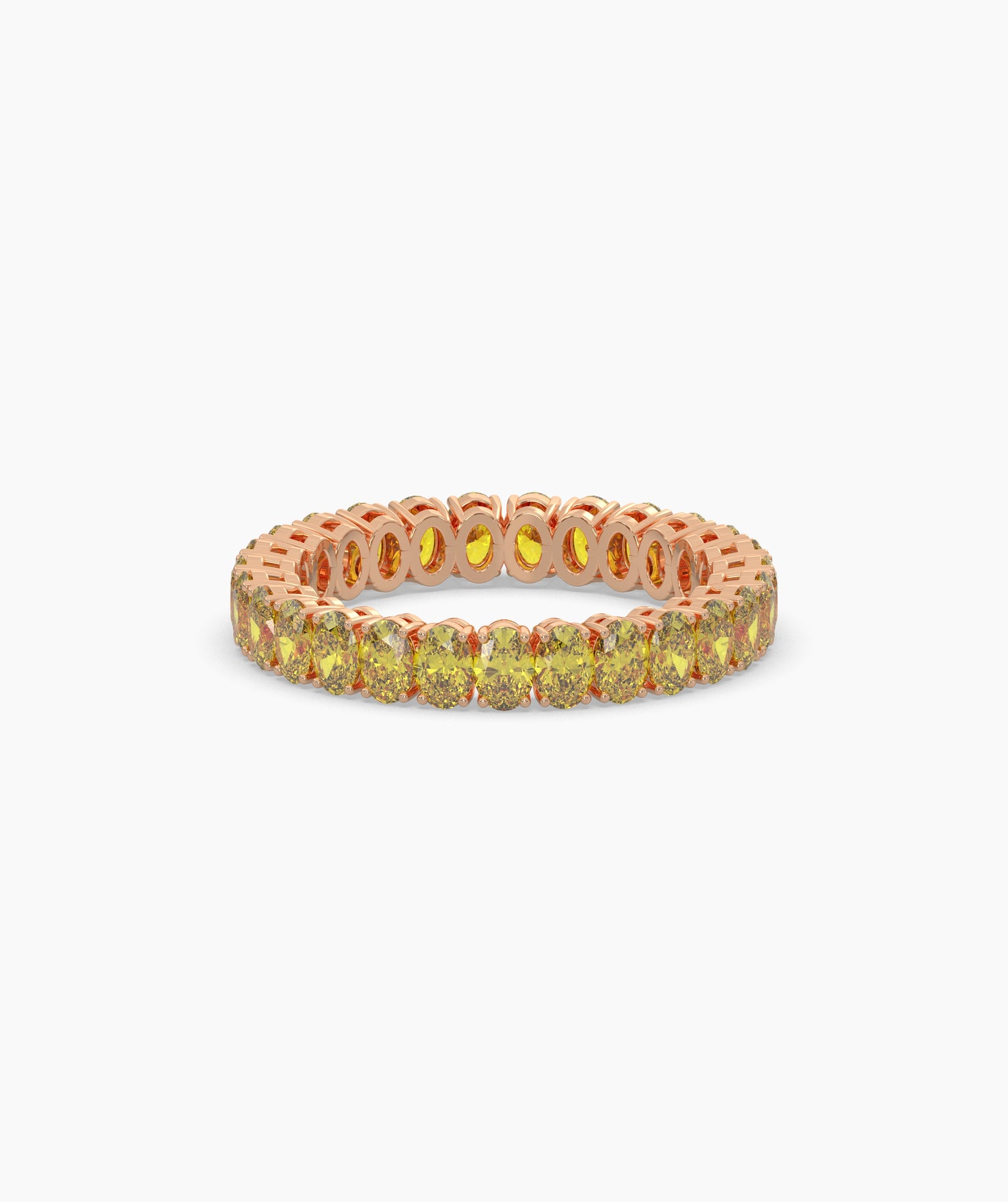Nina Yellow Oval Eternity Ring