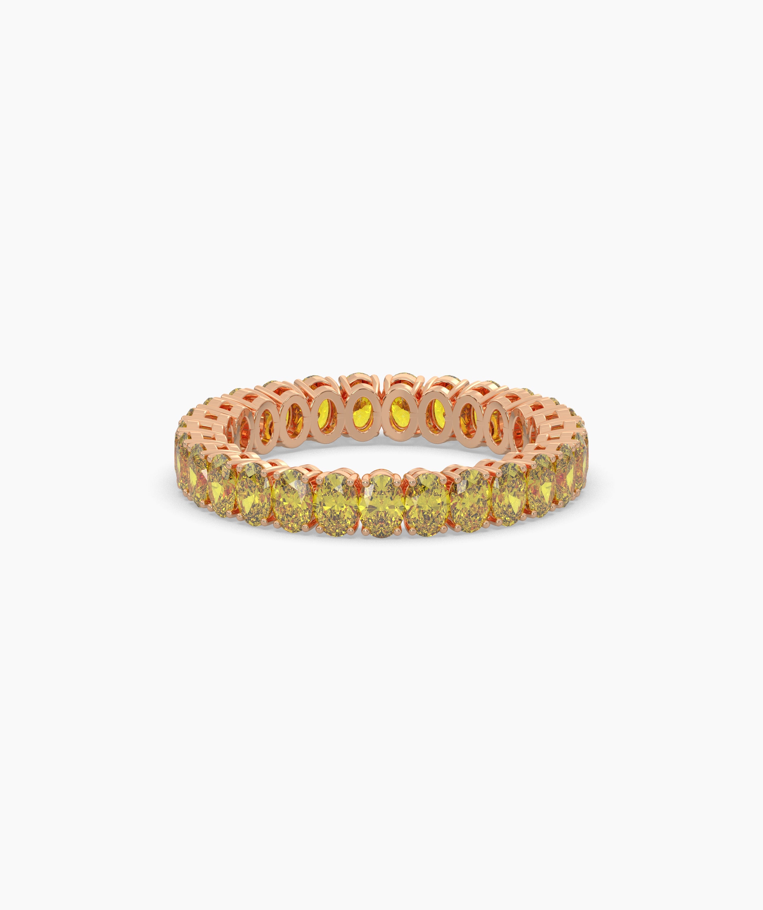 Nina Yellow Oval Eternity Ring