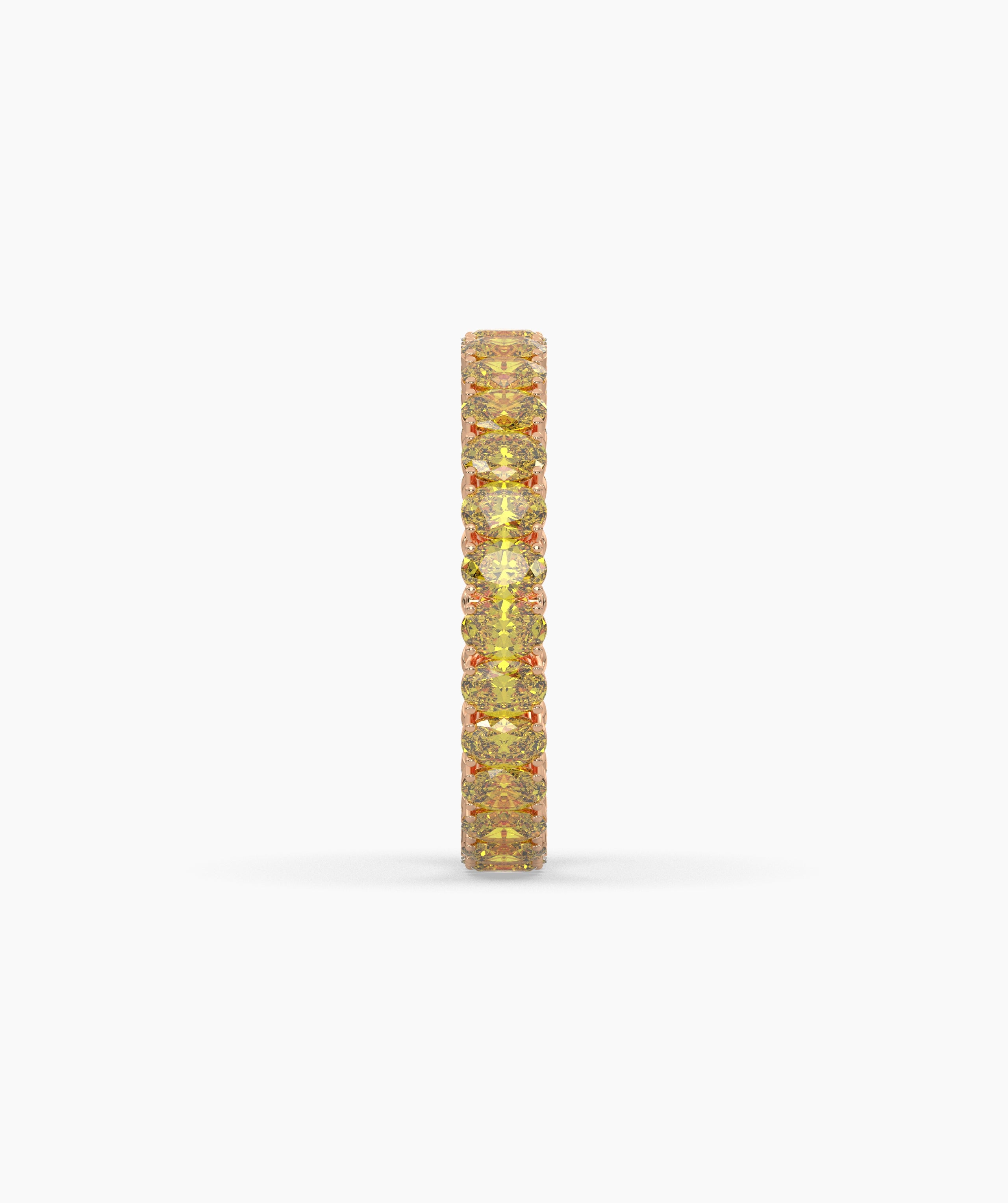 Nina Yellow Oval Eternity Ring