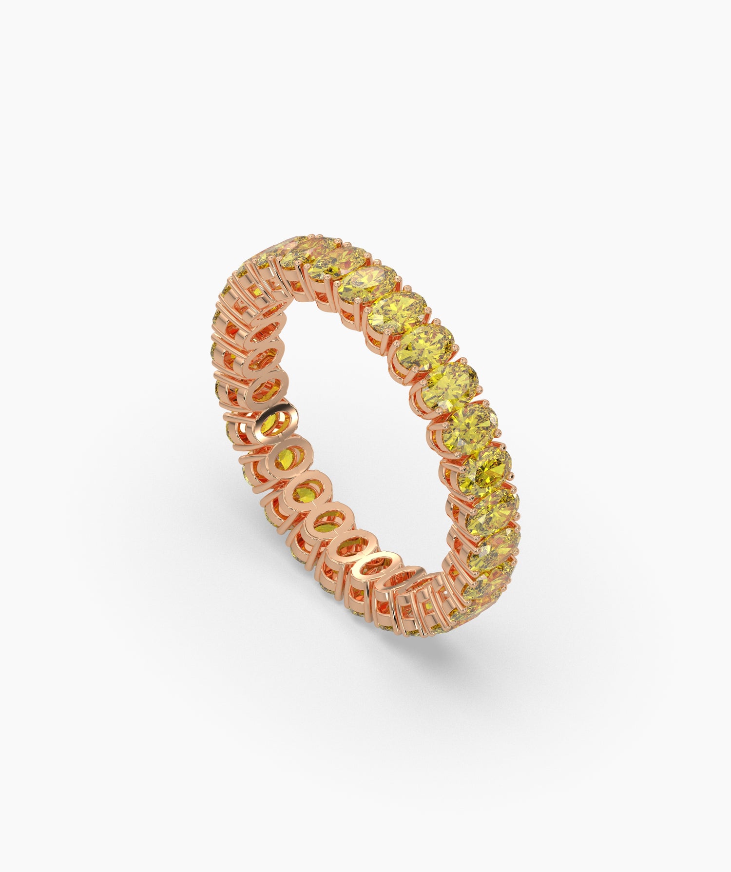 Nina Yellow Oval Eternity Ring