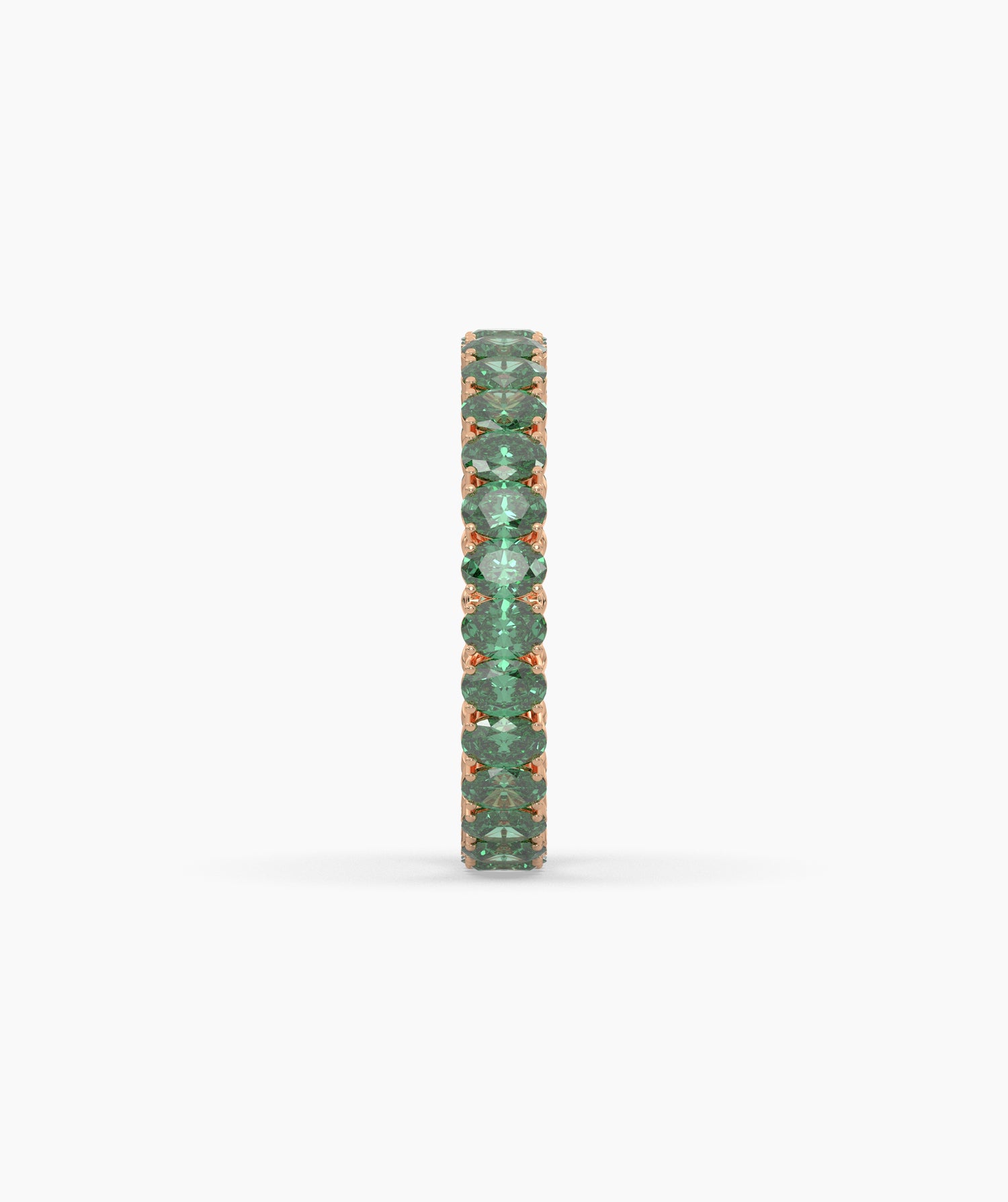 Helene Green Oval Eternity Ring
