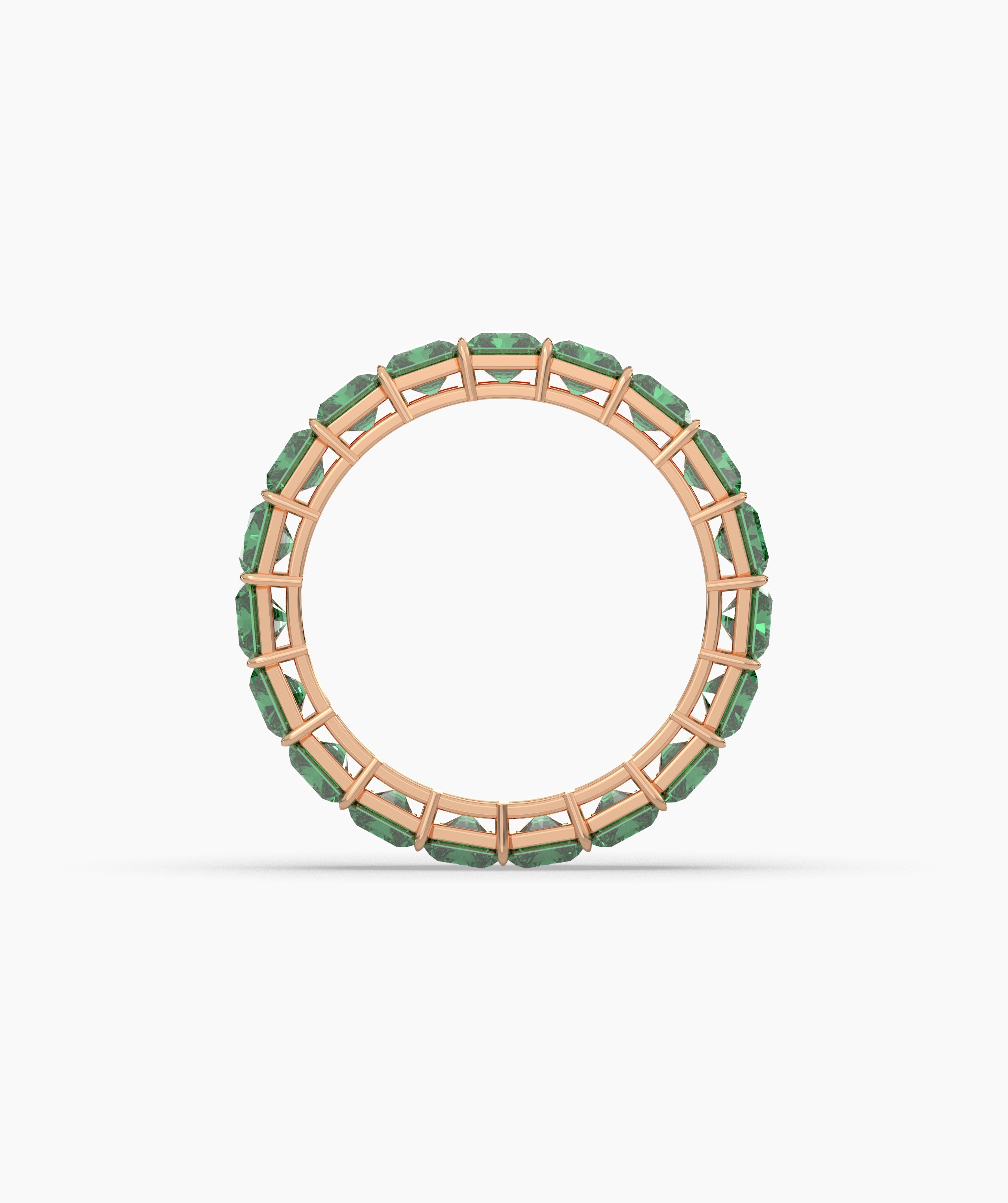 Amira Green Emerald Eternity Ring