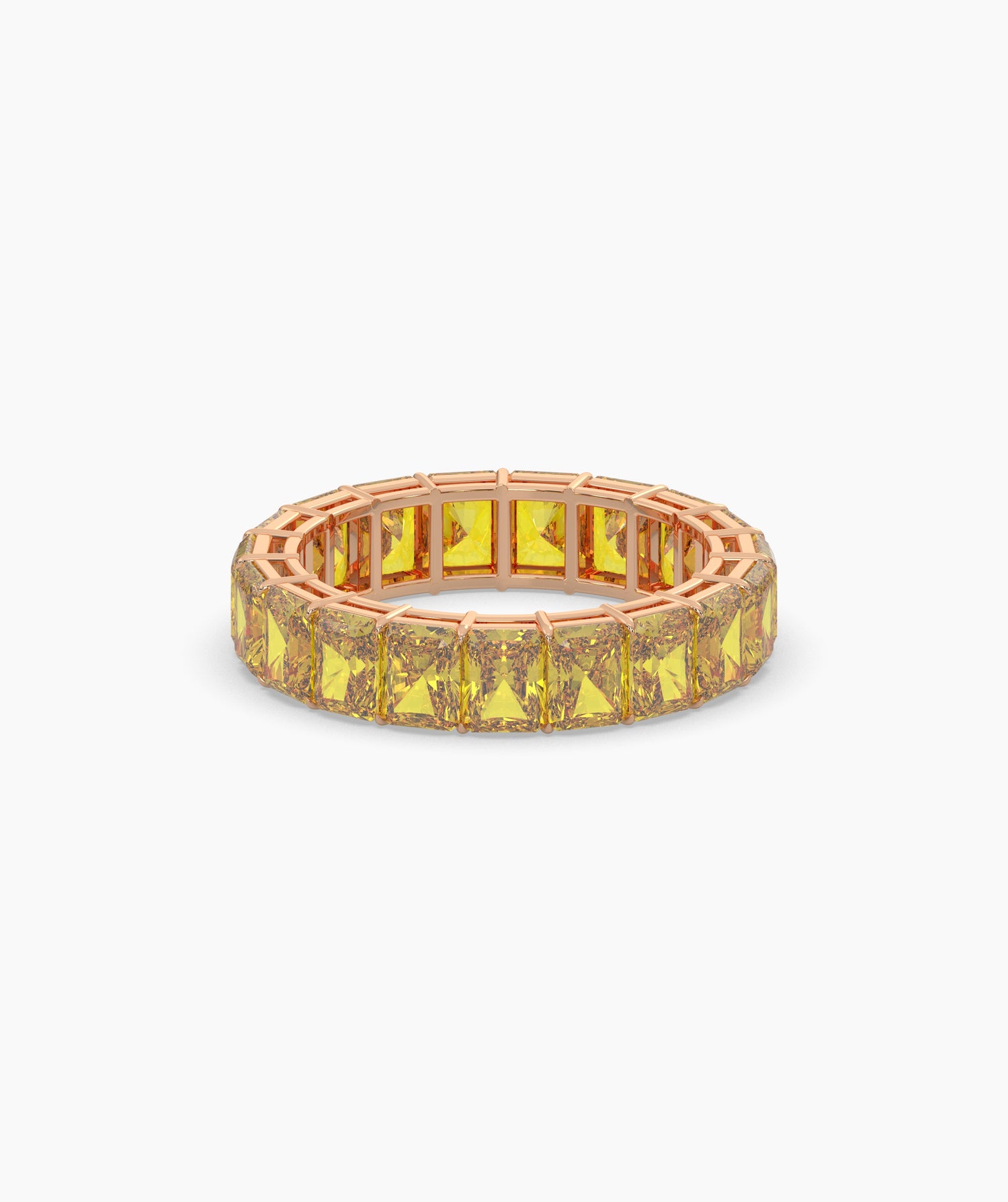 Selene Yellow Emerald Eternity Ring