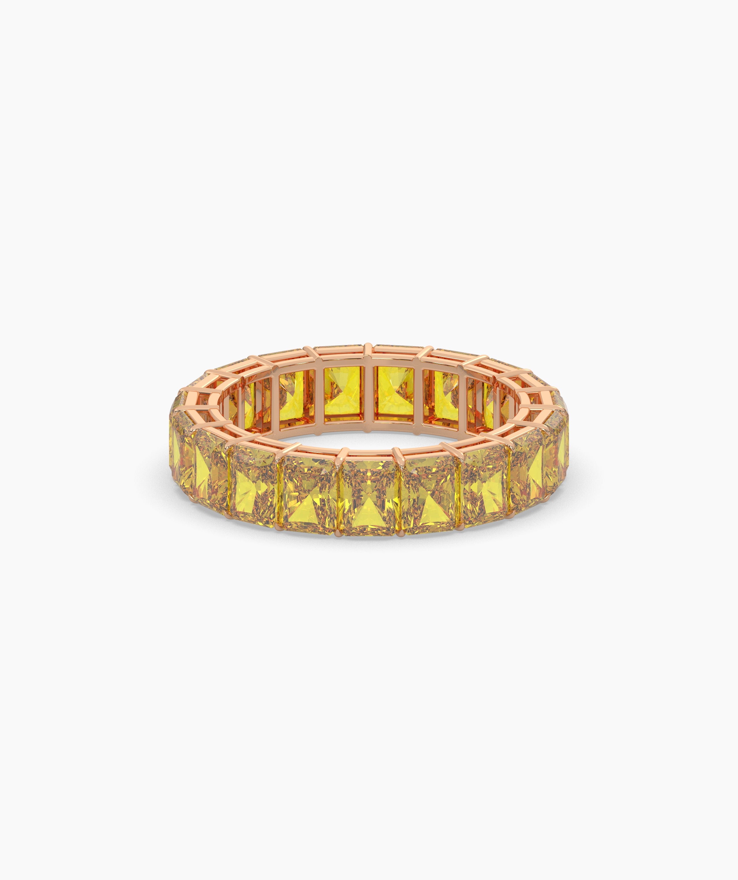 Selene Yellow Emerald Eternity Ring