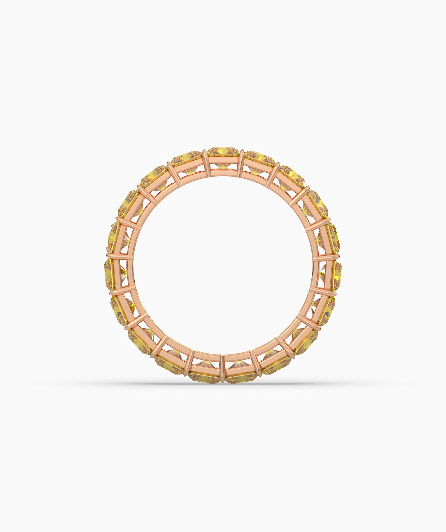 Selene Yellow Emerald Eternity Ring