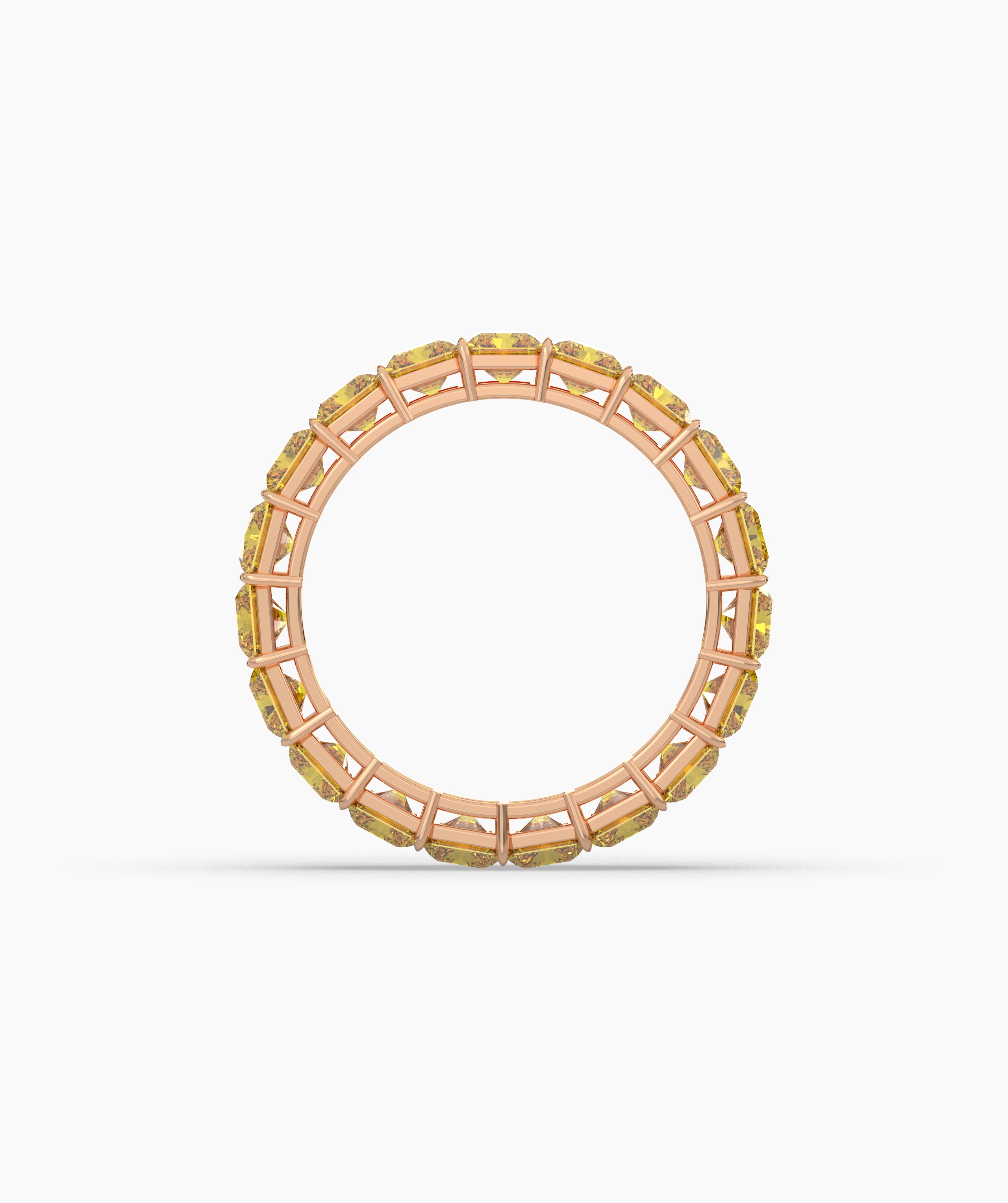 Selene Yellow Emerald Eternity Ring