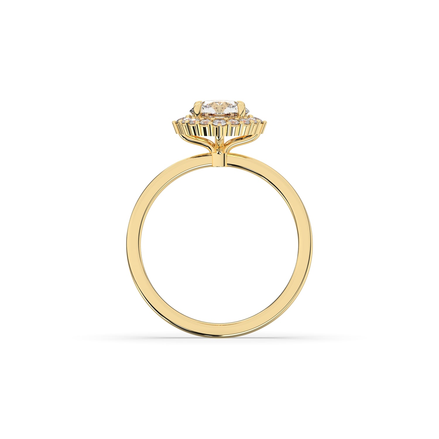 Serina Round Halo Ring