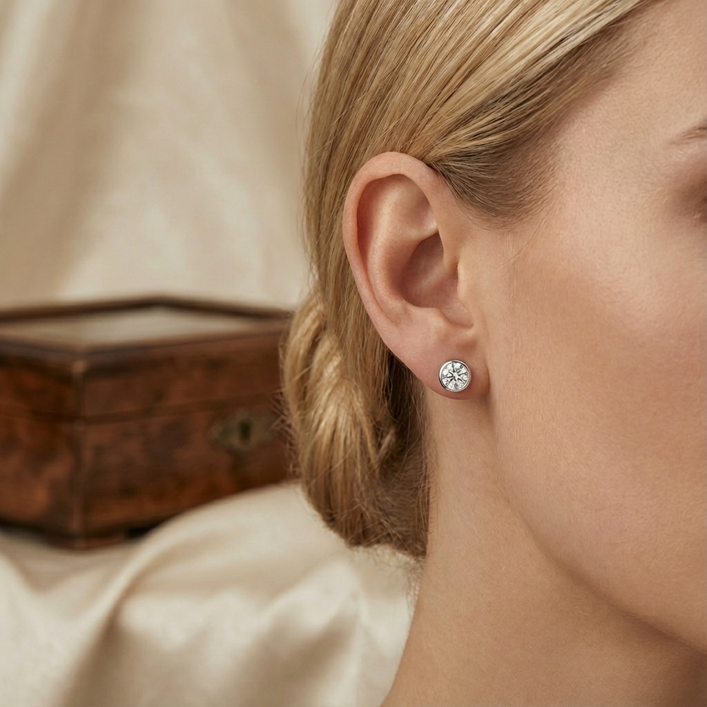 Cleo Round Stud Earring