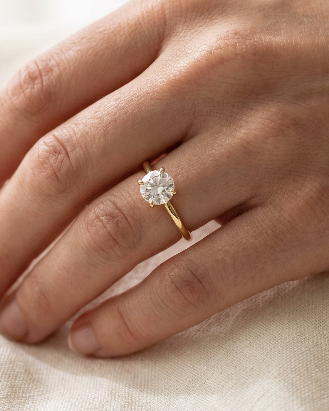 Solitaire engagement ring setting | BEUSÉA