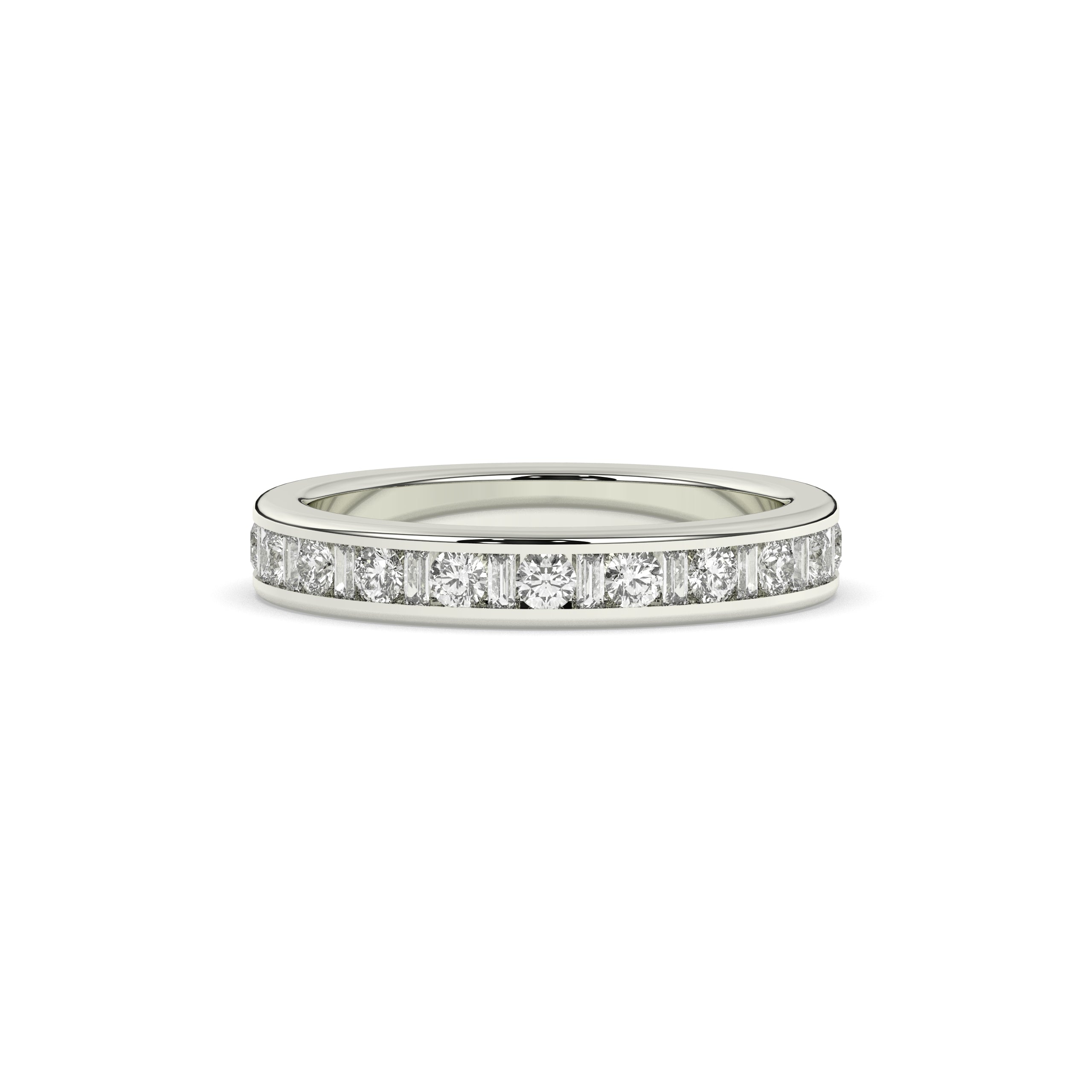 Elodie Round Baquette Eternity Ring