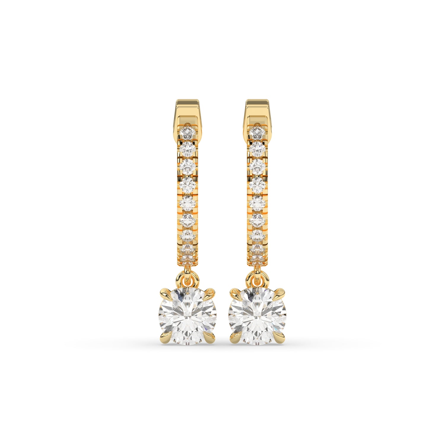Amara Round Hoop-Drop Earring