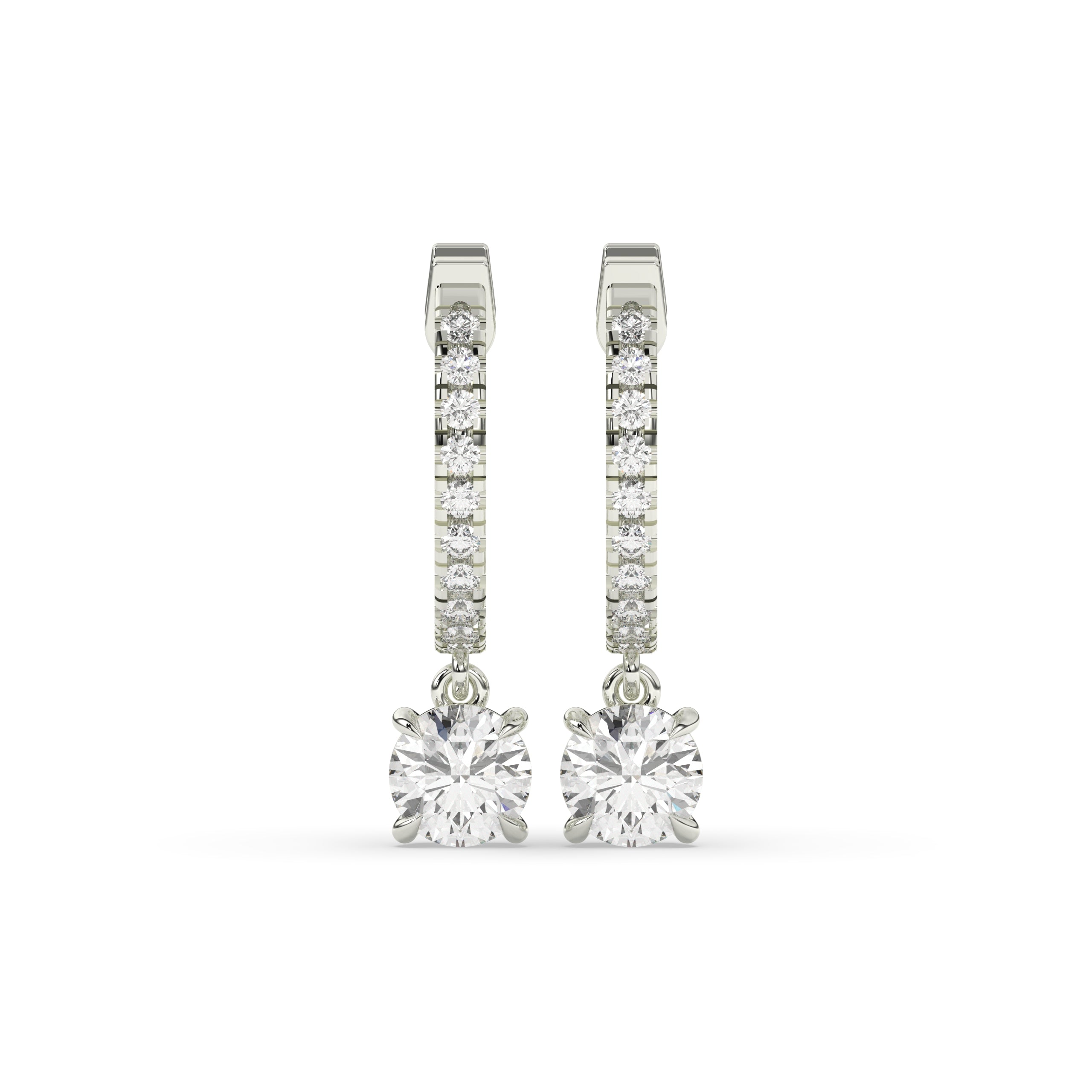 Amara Round Hoop-Drop Earring│ Ø 18mm