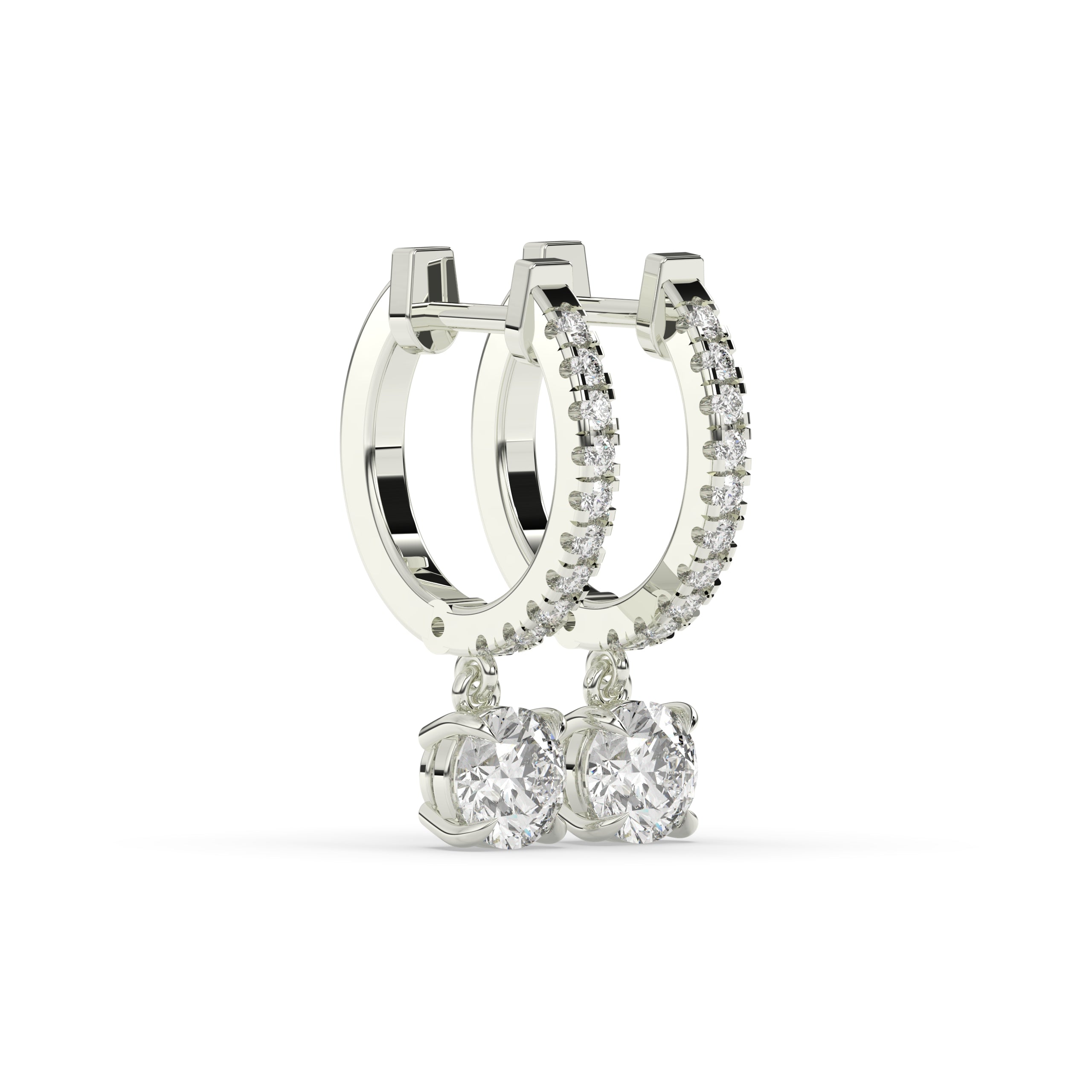 Amara Round Hoop-Drop Earring│ Ø 18mm