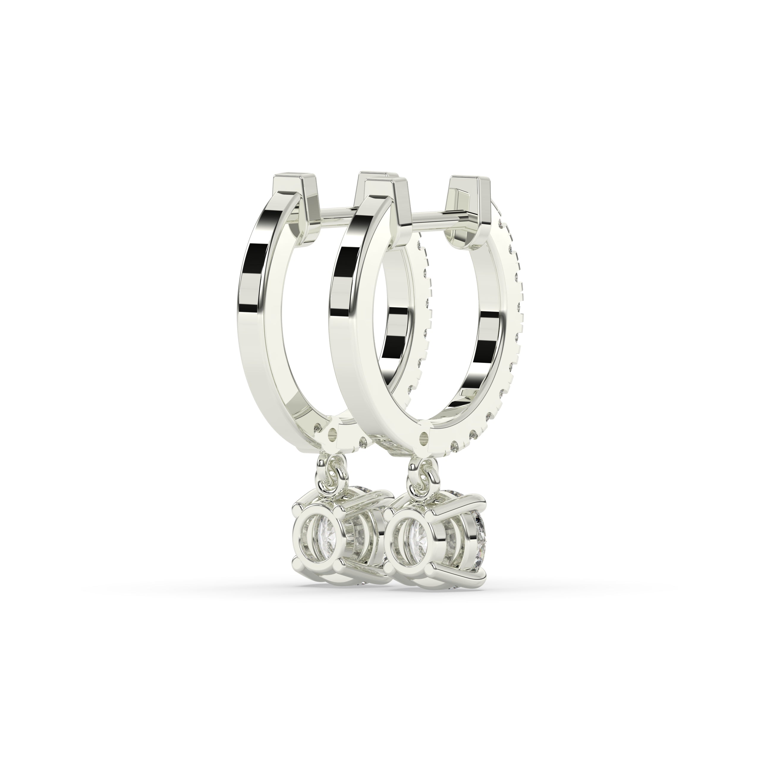 Amara Round Hoop-Drop Earring│ Ø 18mm