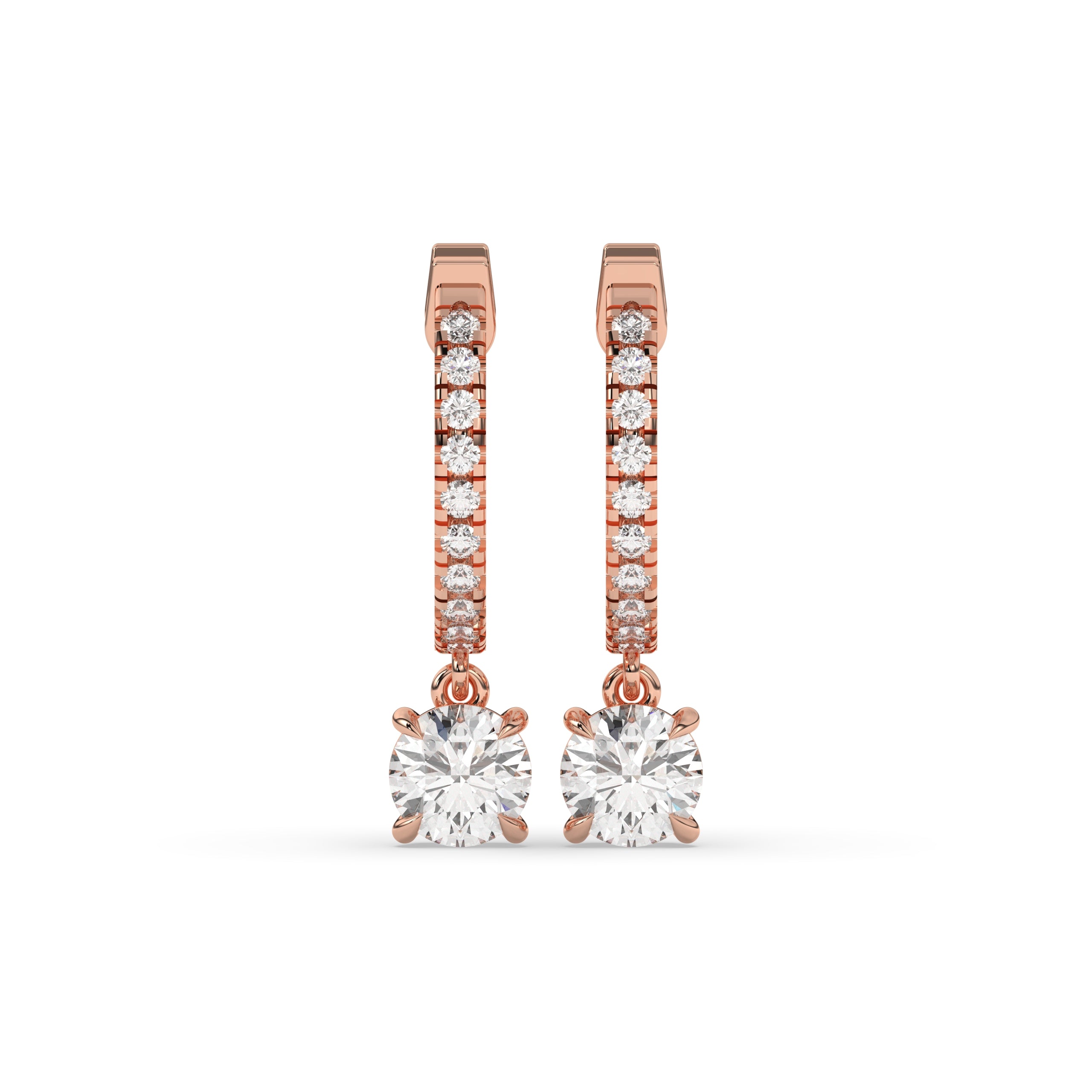 Amara Round Hoop-Drop Earring│ Ø 18mm