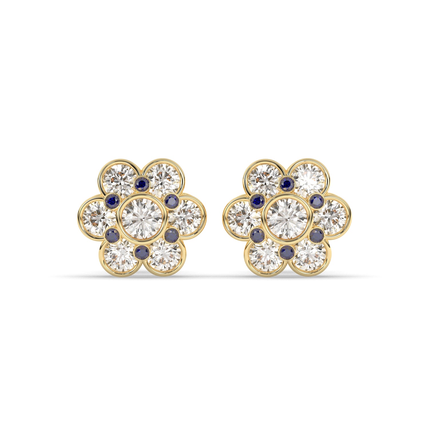 Flora Round Flower Earring