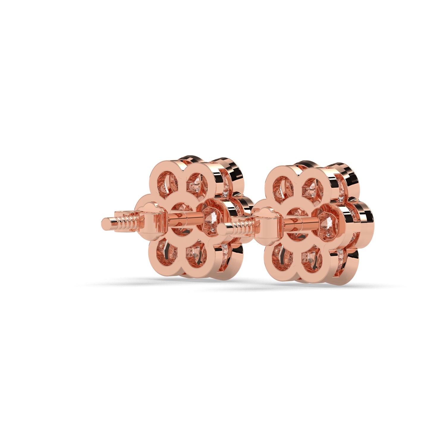 Flora Round Flower Earring