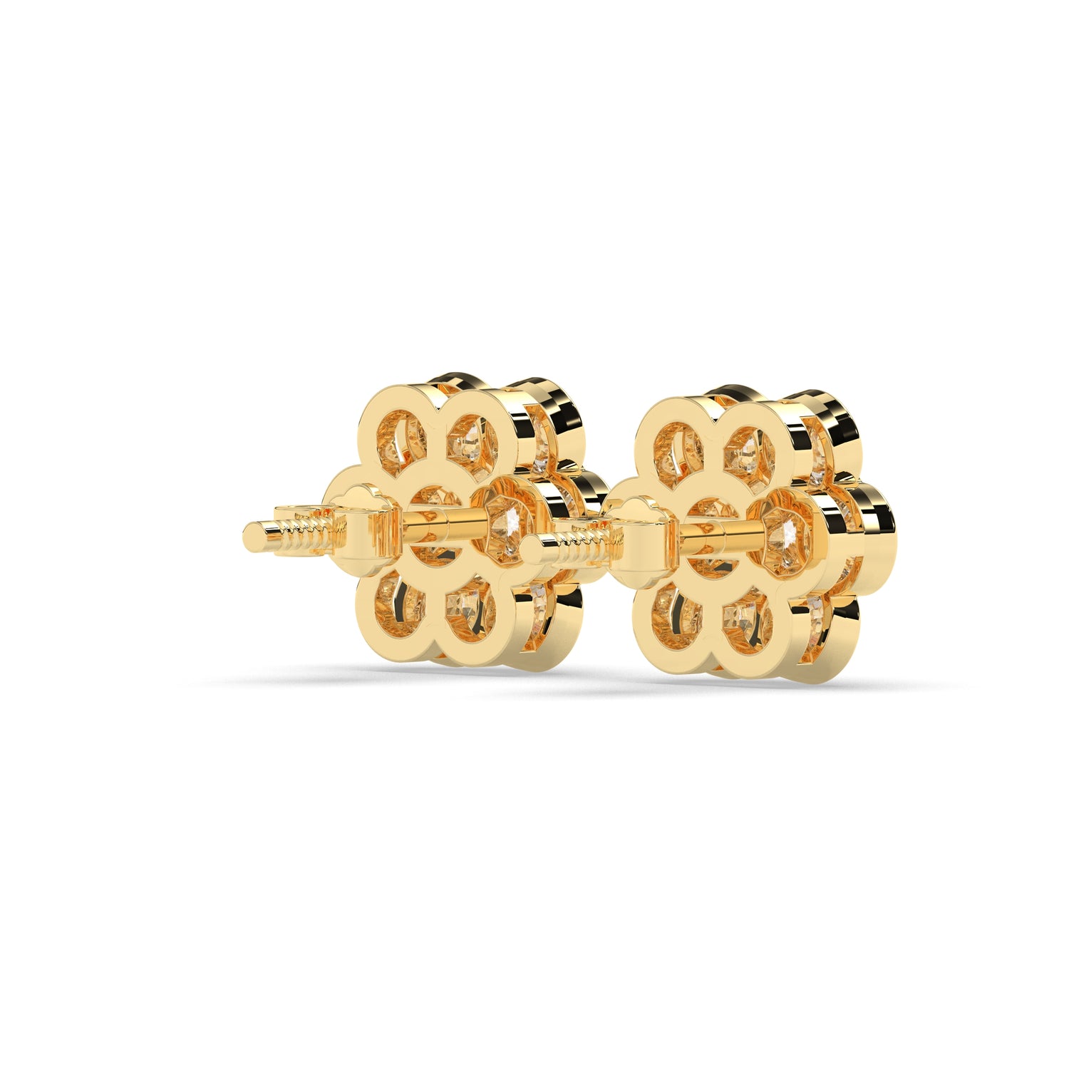 Flora Round Flower Earring