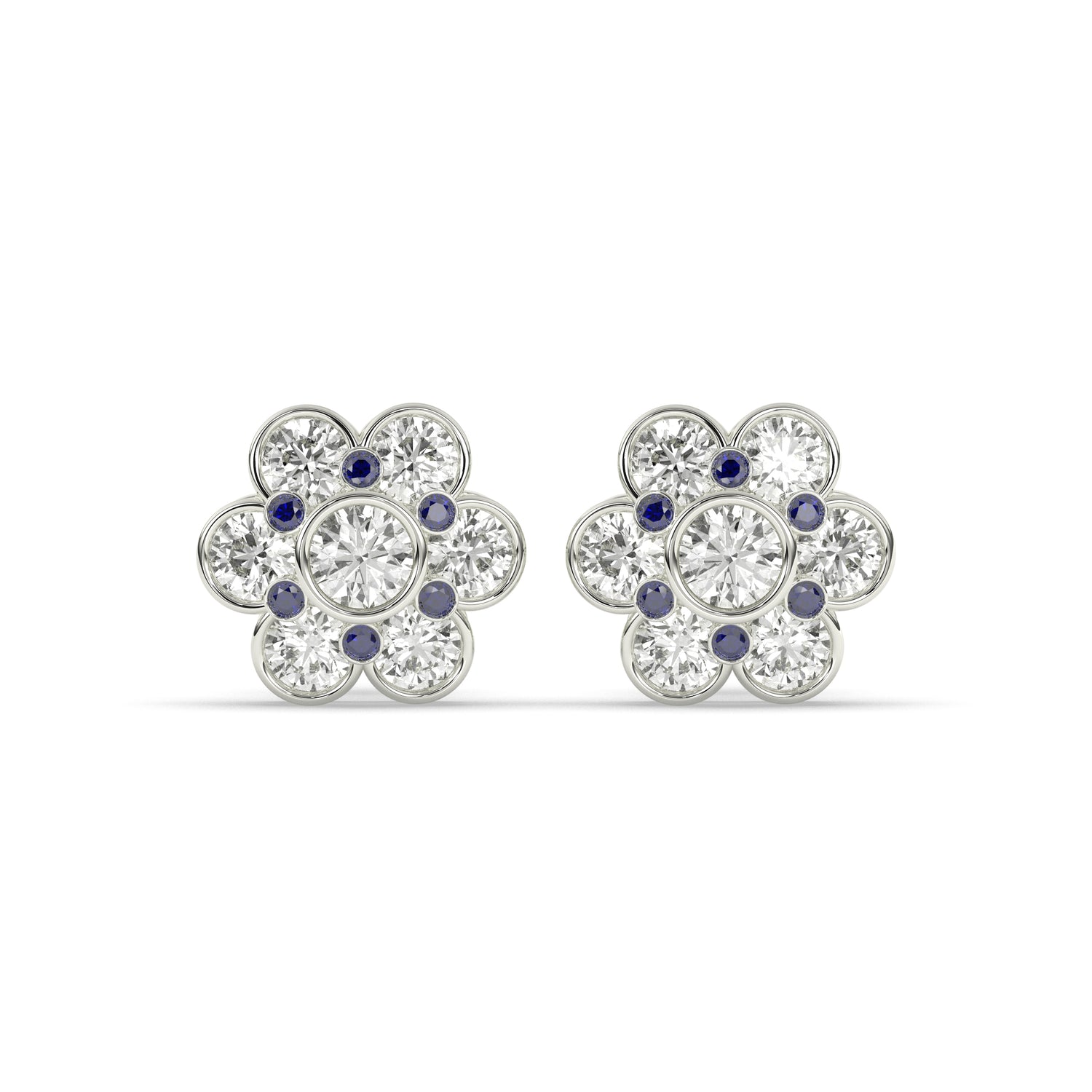 Flora Round Flower Earring