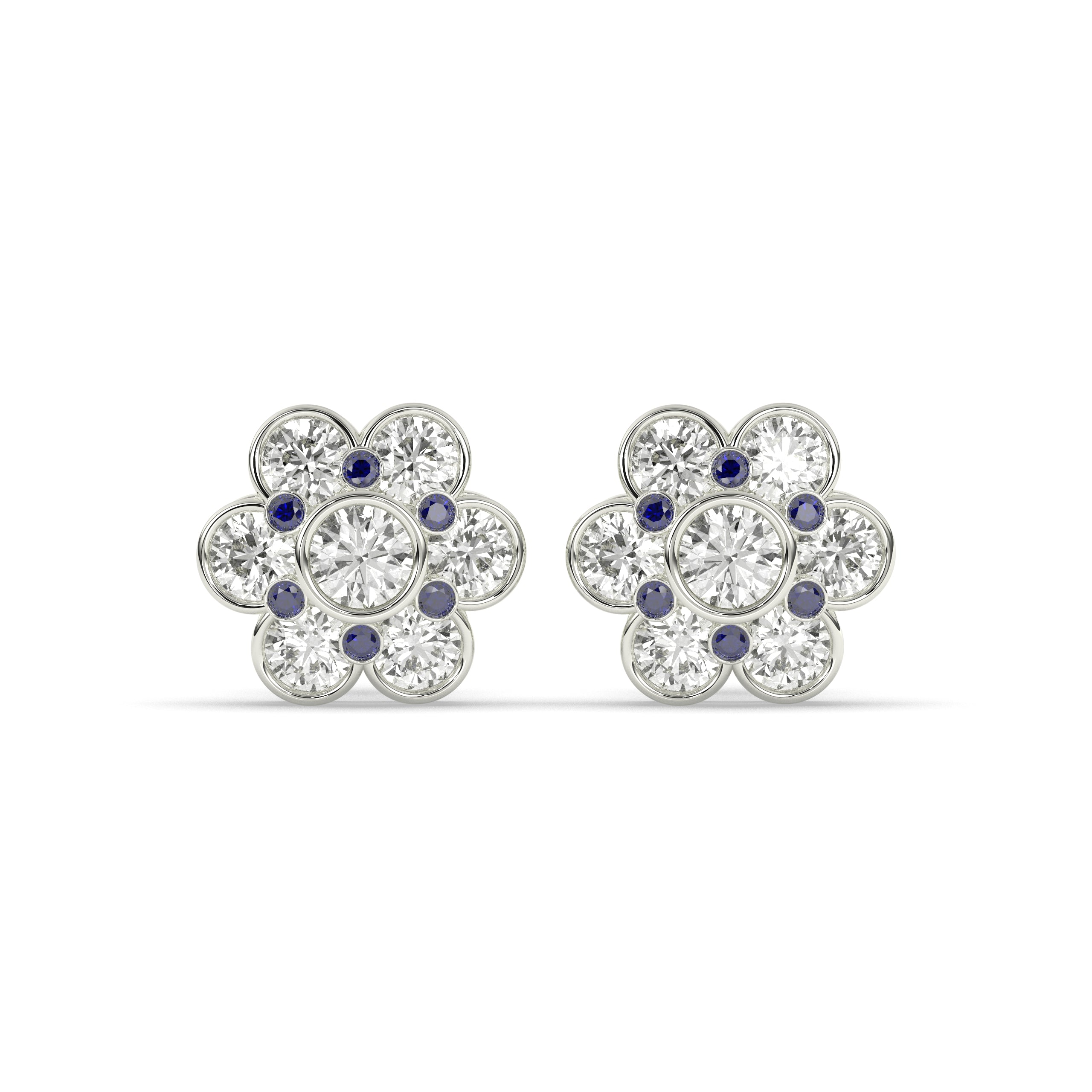 Flora Round Flower Earring
