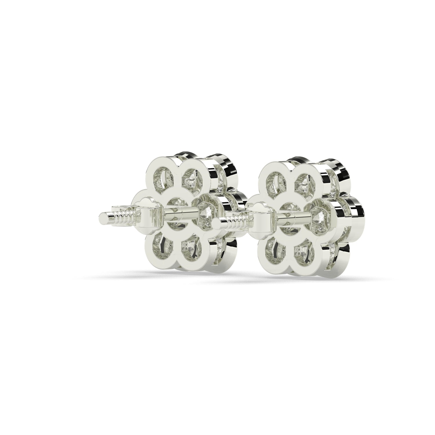 Flora Round Flower Earring