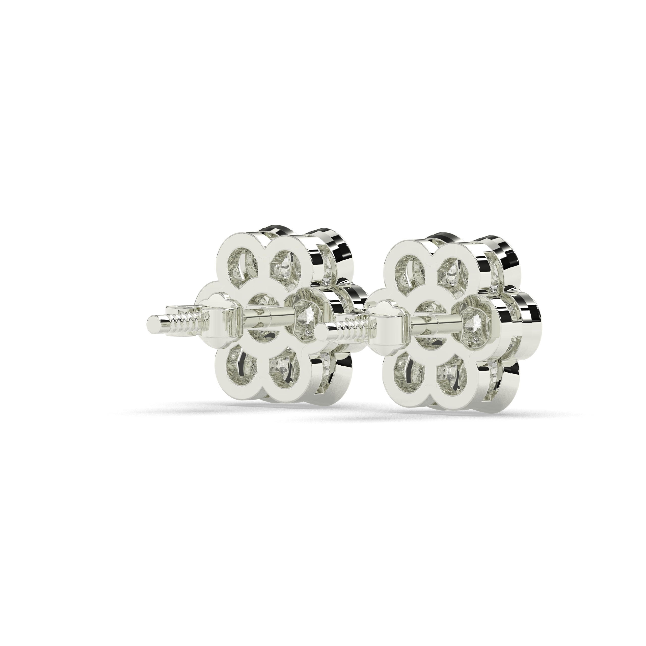 Flora Round Flower Earring