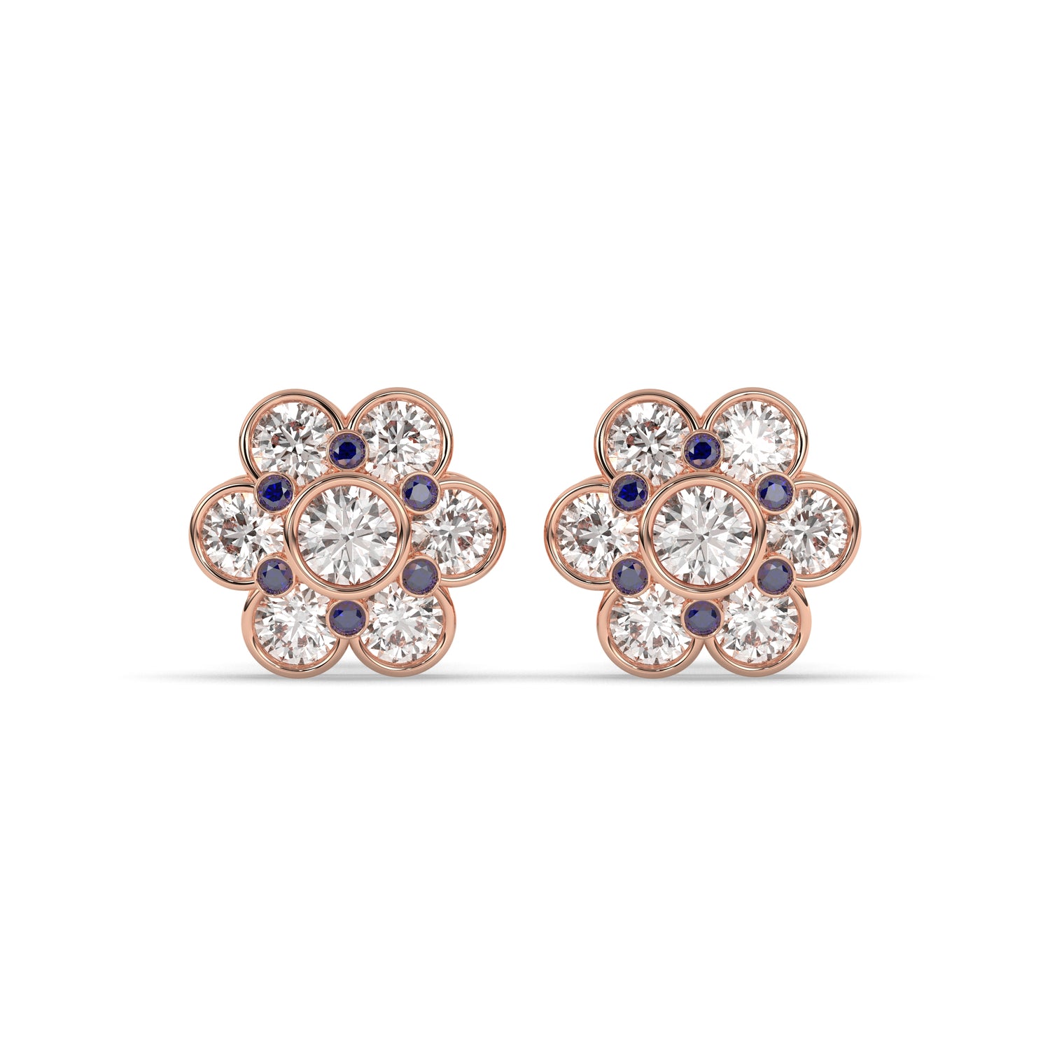 Flora Round Flower Earring