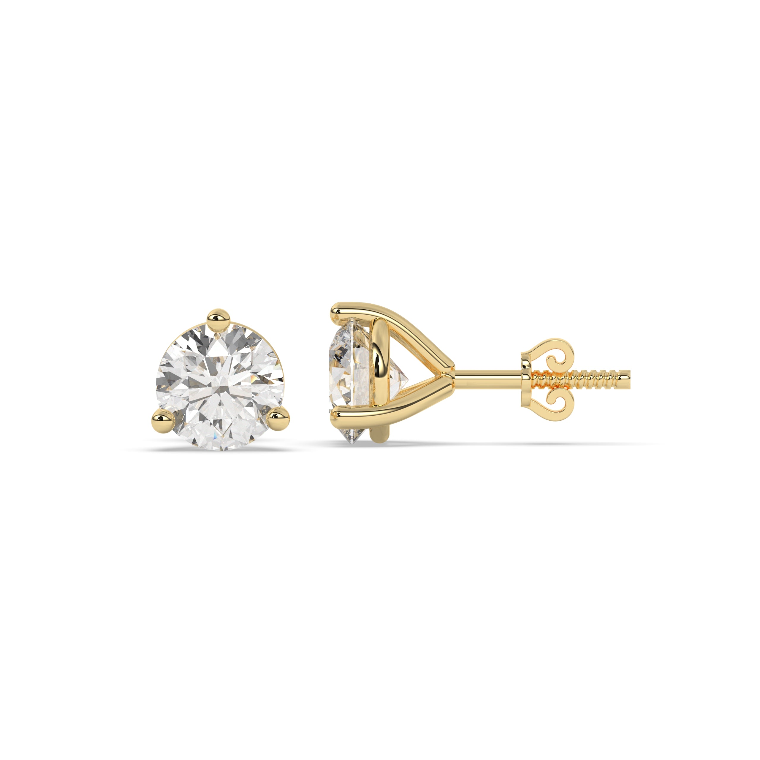 Ida Round Stud Earring